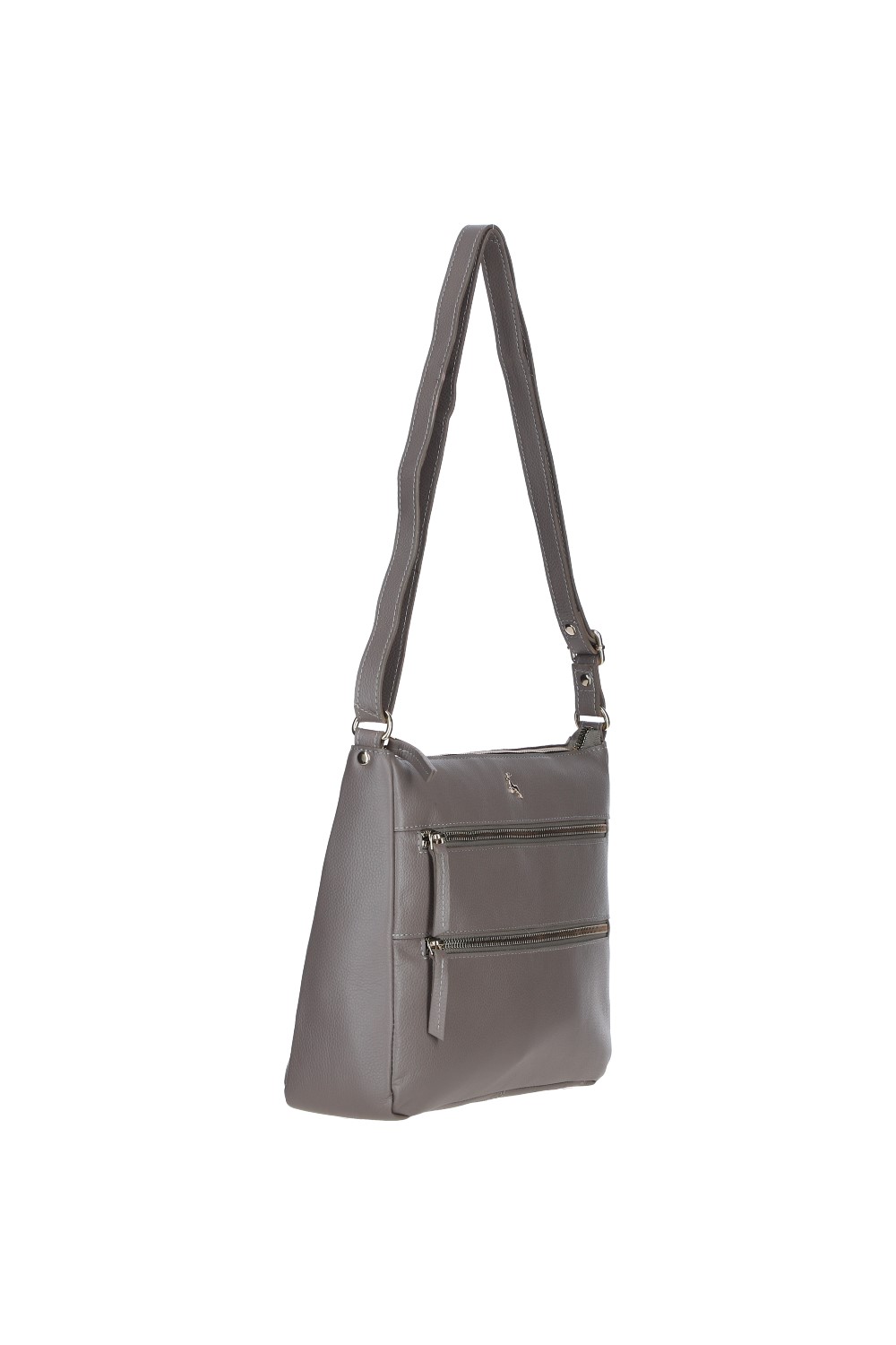Taupe 'Aintree' Genuine Leather Shoulder Bag, Image 3 of 4