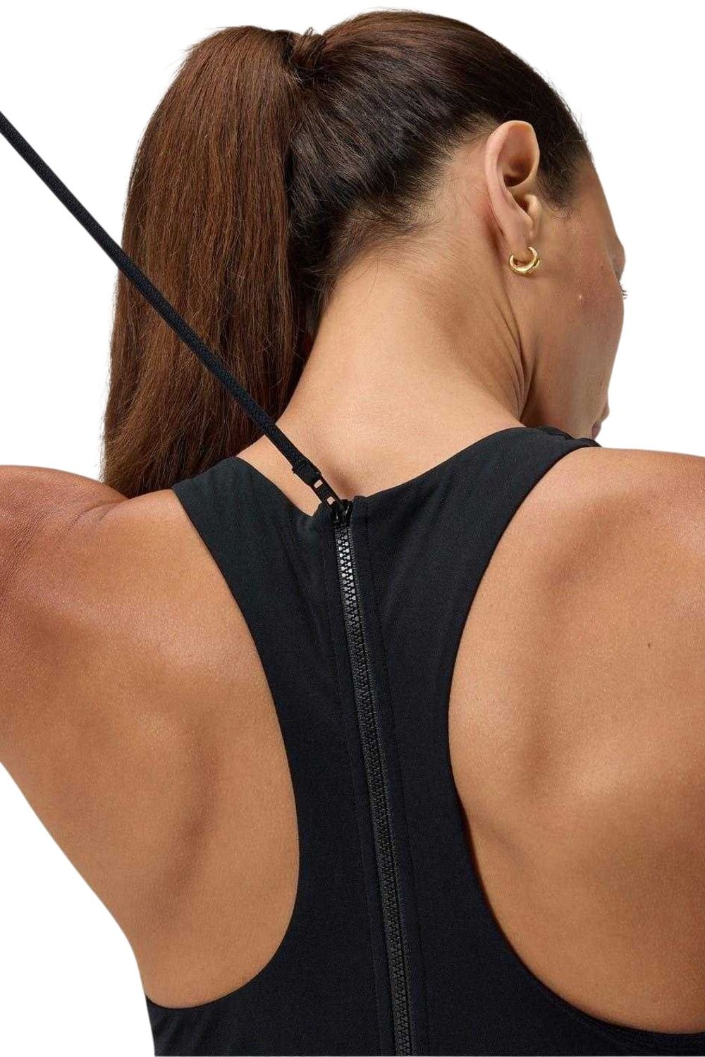 Charcoal Racer One Piece Swimsuit, Image 3 of 4