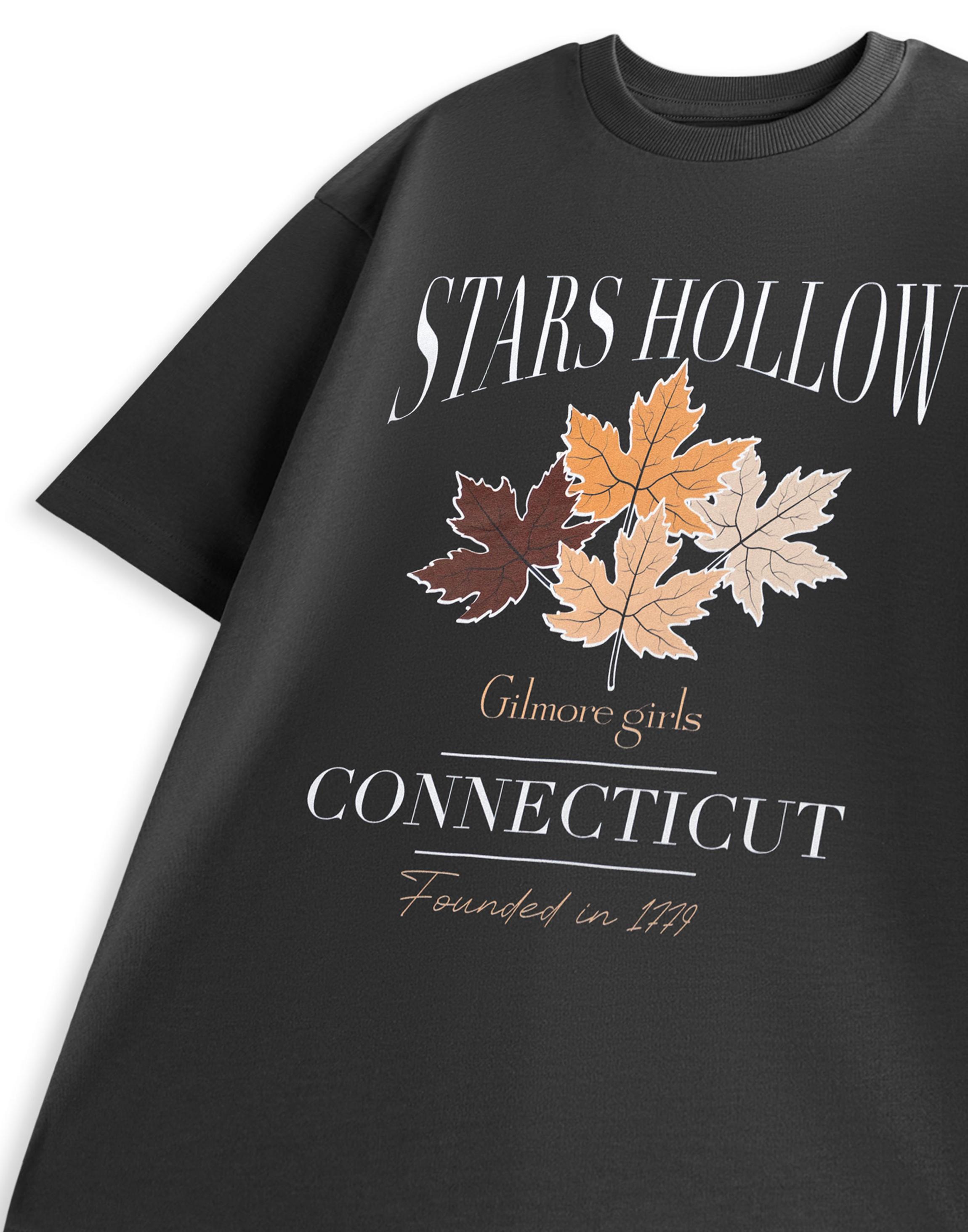 Charcoal Gilmore Girls Connecticut Large T-Shirt, Image 5 of 6