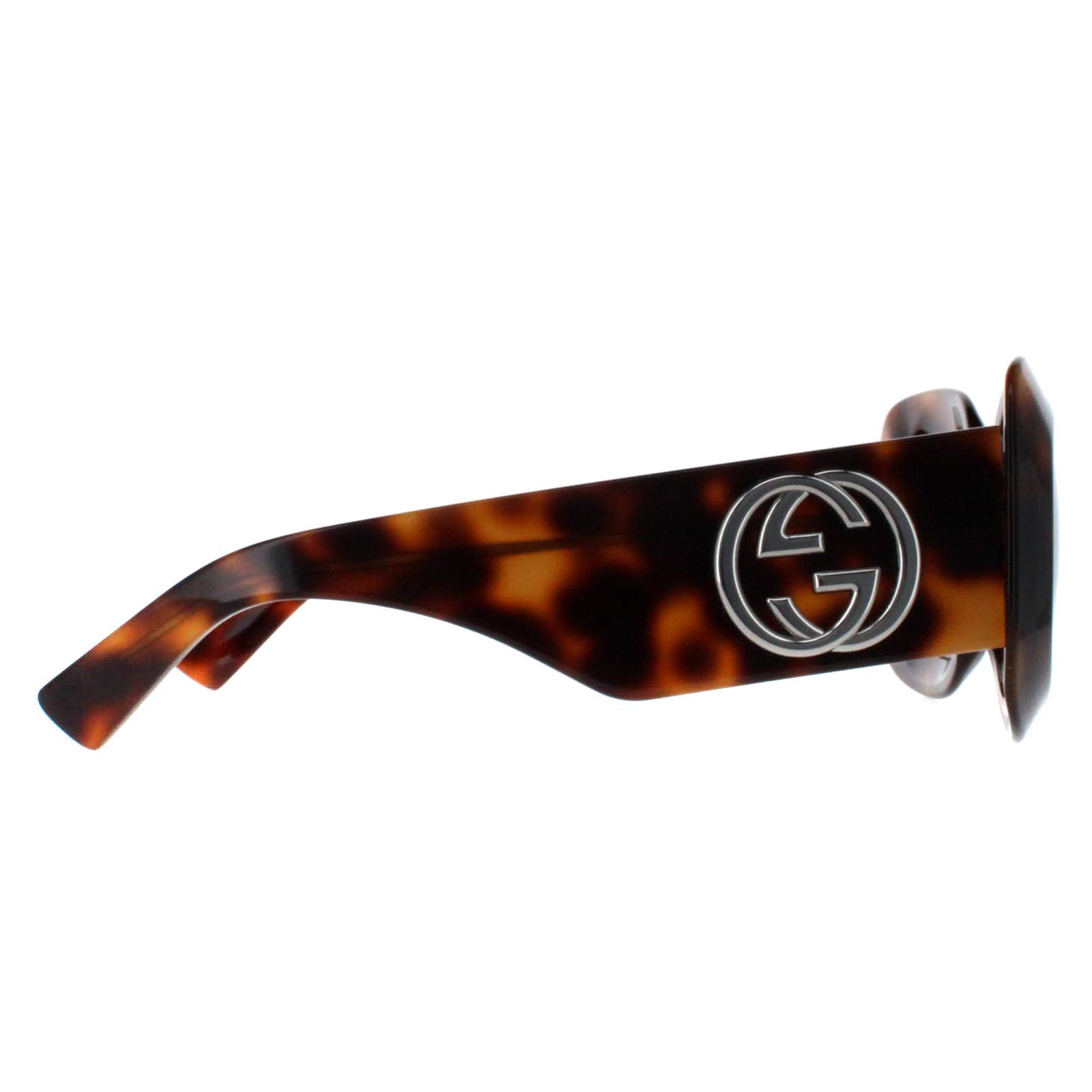 Brown Square Havana with Silver Brown GG1695S, Image 4 of 6