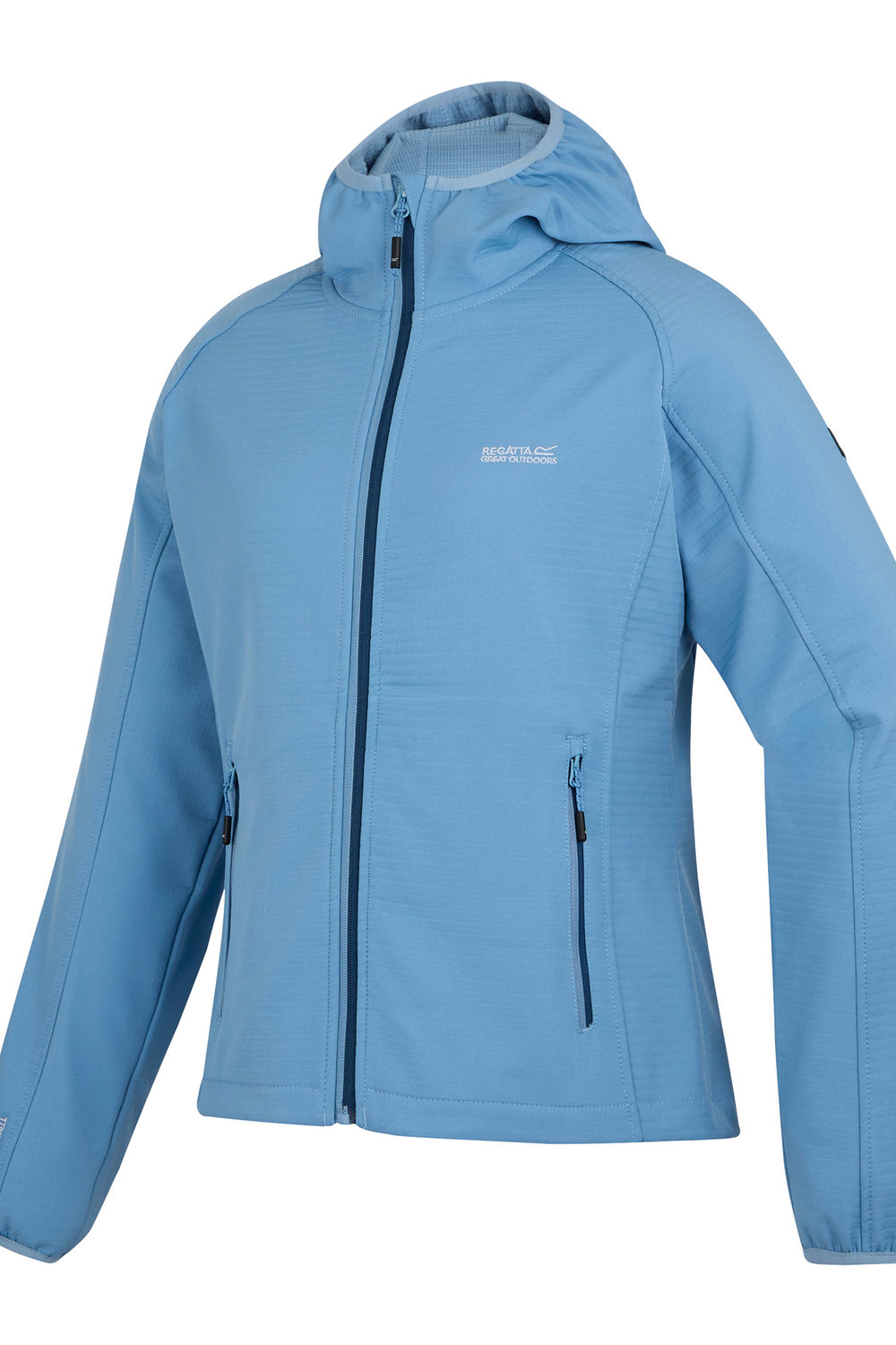 Light Denim Soft Shell Jacket, Image 3 of 5