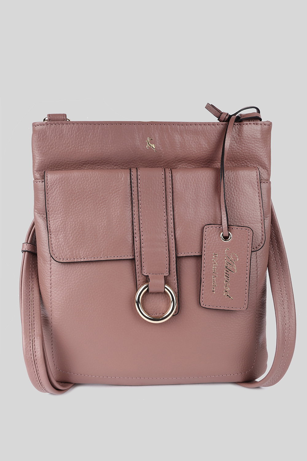 Rose 'Heaven' Real Leather Cross Body Bag, Image 1 of 5