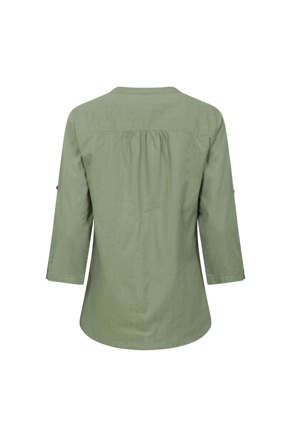 Khaki Petra Relaxed Fit 3/4 Sleeve Shirt, Image 2 of 4