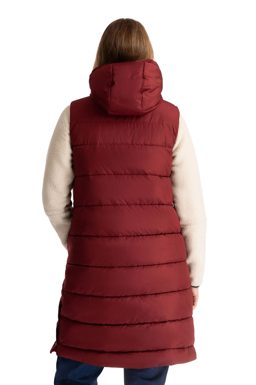 Wine Leona Quilted Gilet, Image 3 of 4