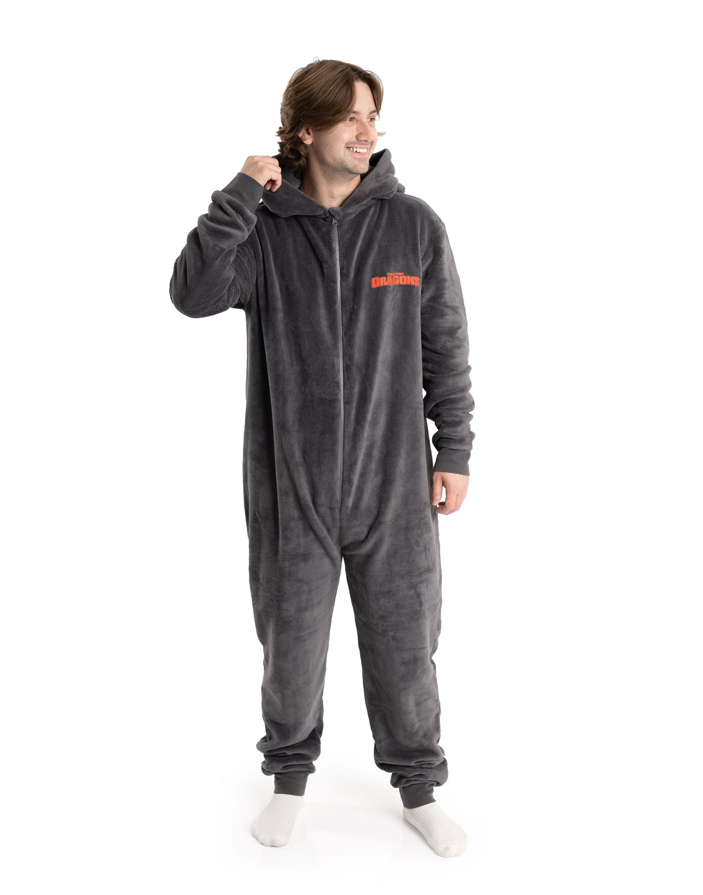 Charcoal How to Train Your Dragon Toothless Onesie, Image 2 of 6