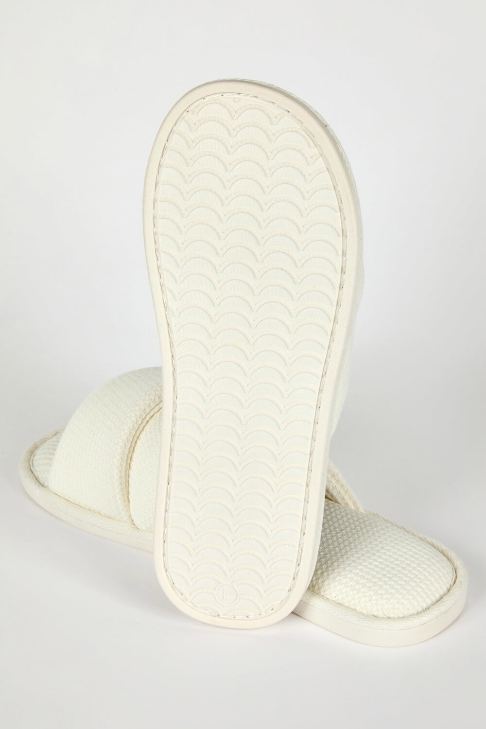 White Waffle Crossover Slipper, Image 5 of 4