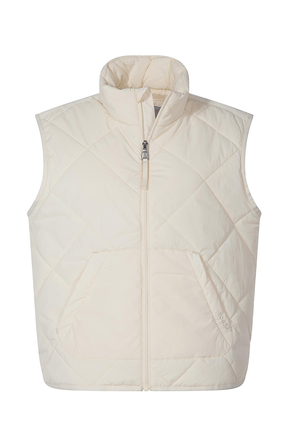 Cream Slaley Insulated Relaxed Fit Gilet, Image 6 of 6