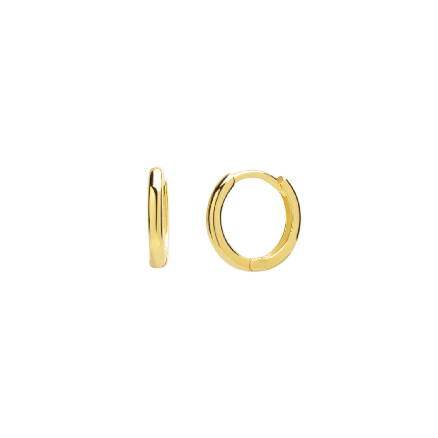 Gold Sterling Silver Hoop Earrings, Image 1 of 1