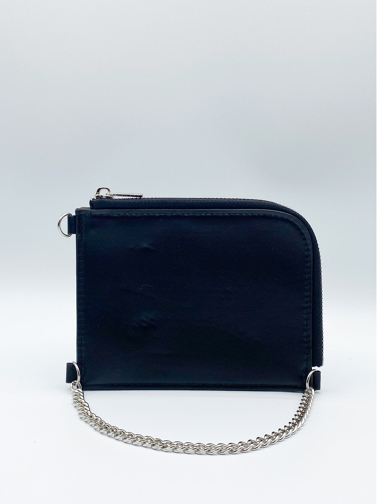 Purple Pu Card Holder With Chain