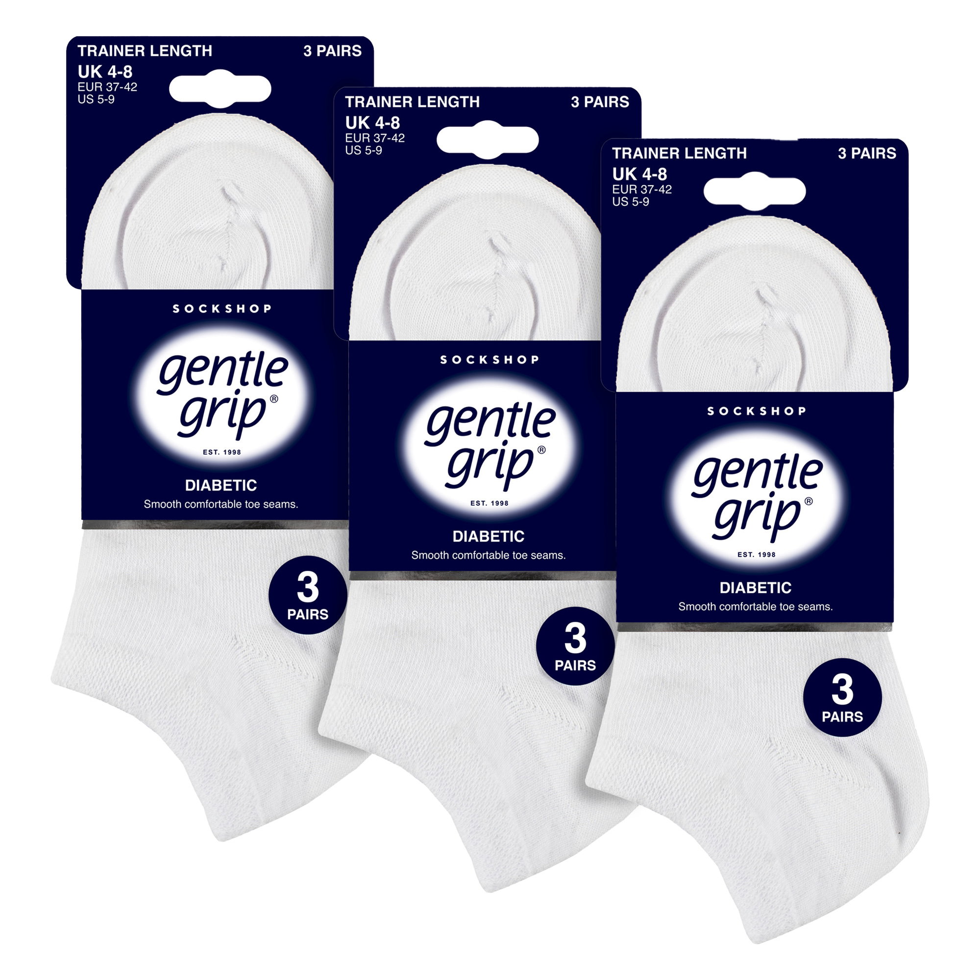 White 9 Pack Honeycomb Top Ankle Cotton Socks, Image 3 of 3