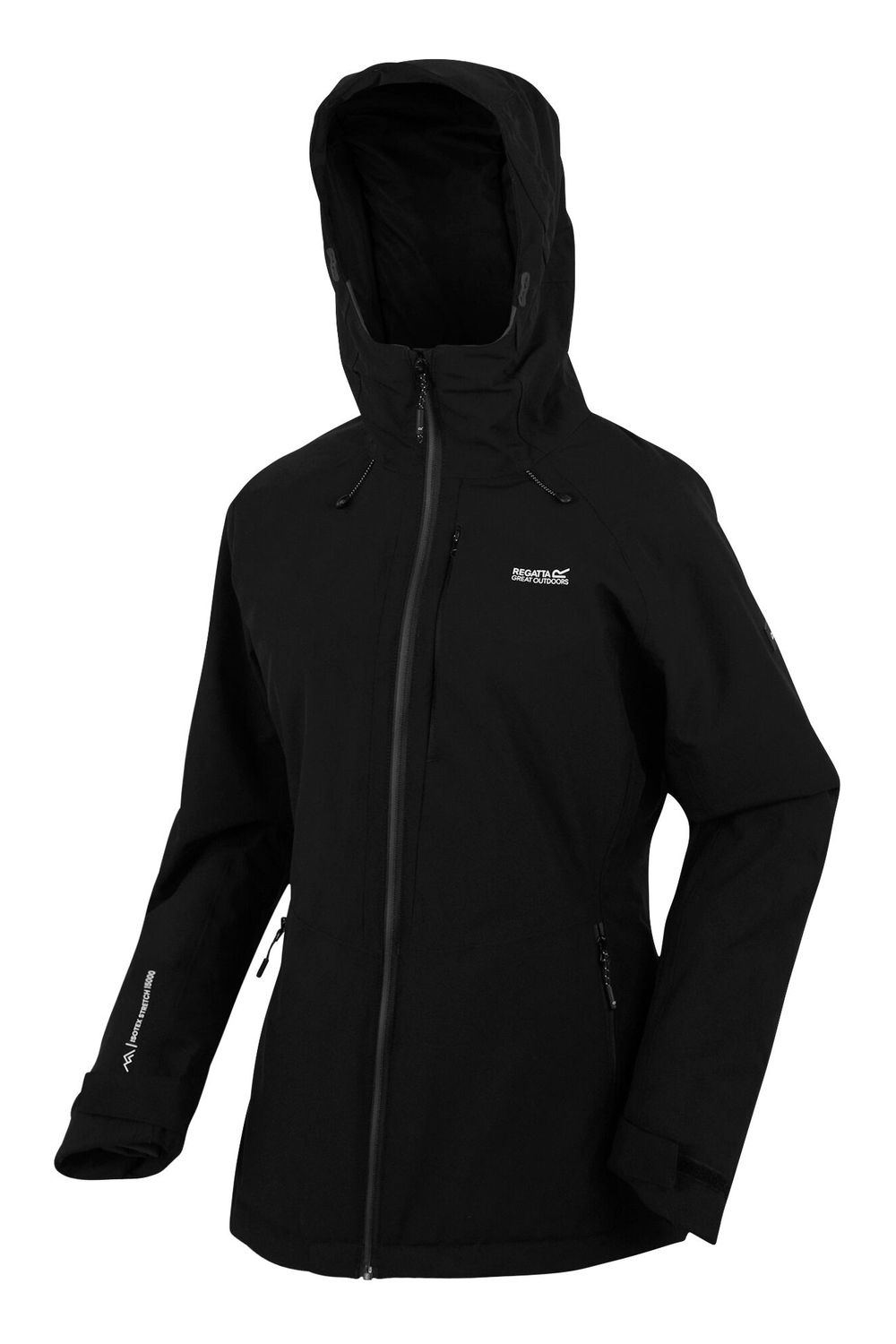 Black Highton Stretch Padded Jacket, Image 3 of 5