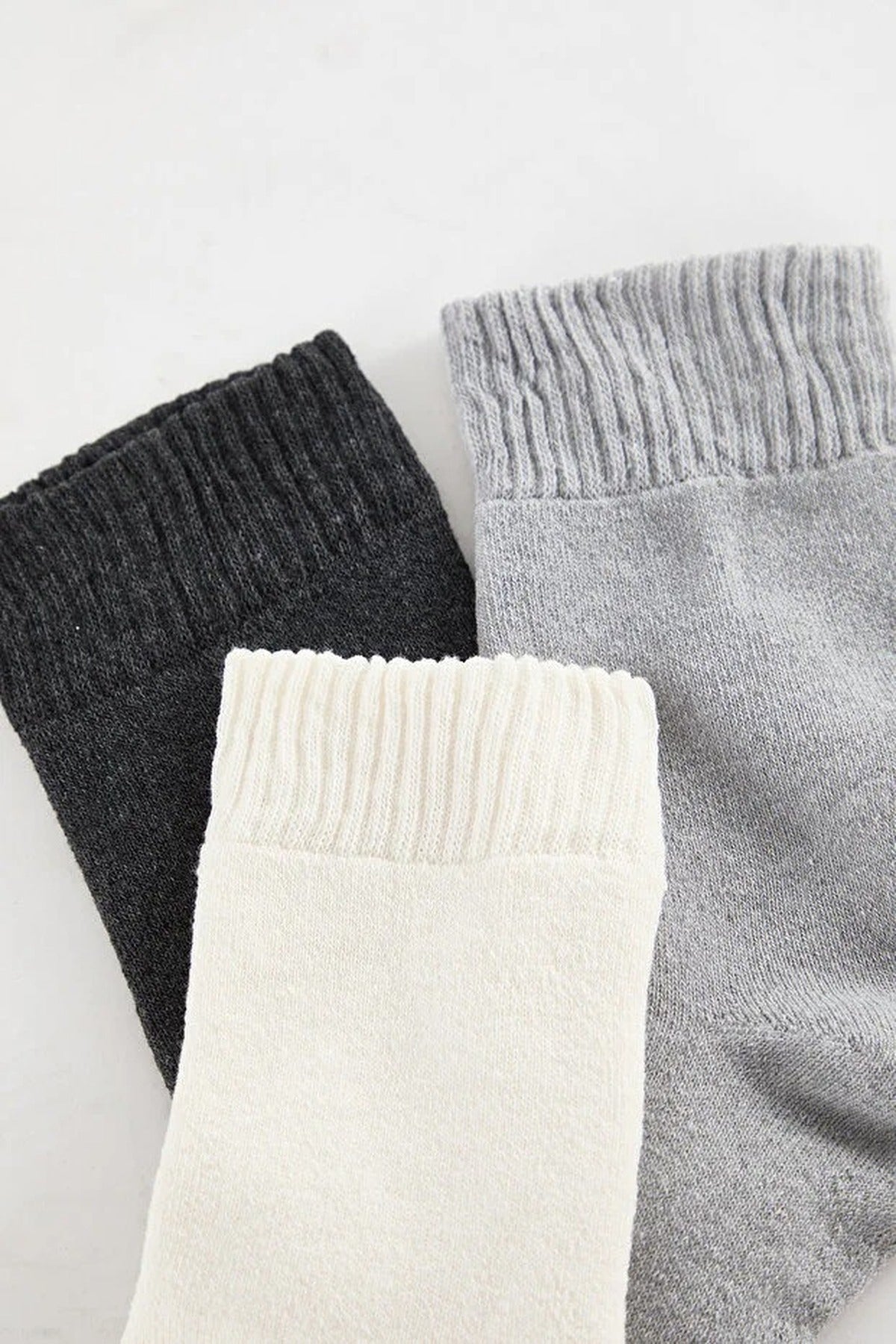 Multi 3 Pack Cotton Terry Knit Crew Socks, Image 2 of 2