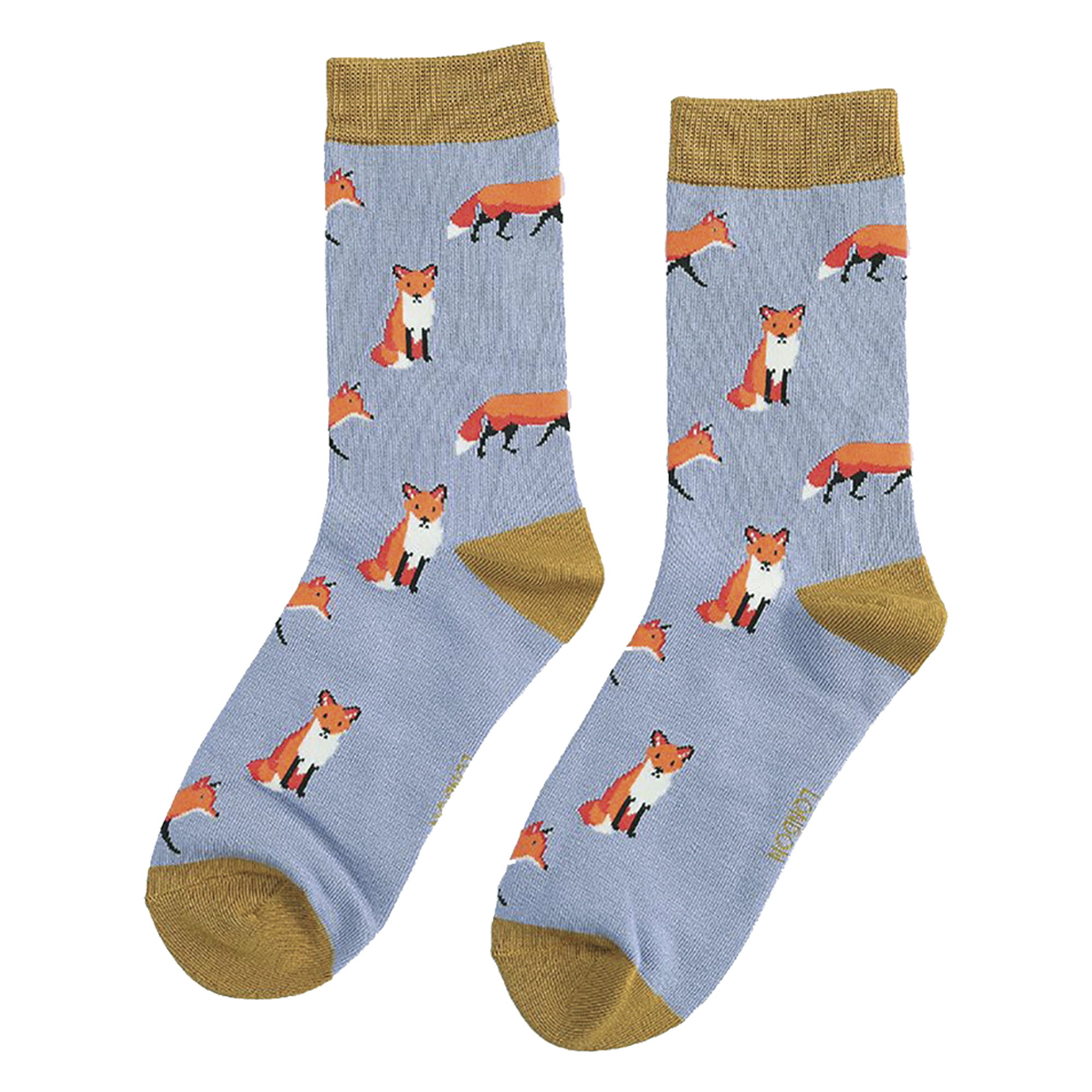 Blue 1 Pack Novelty Animal Patterned Bamboo Socks, Image 3 of 4