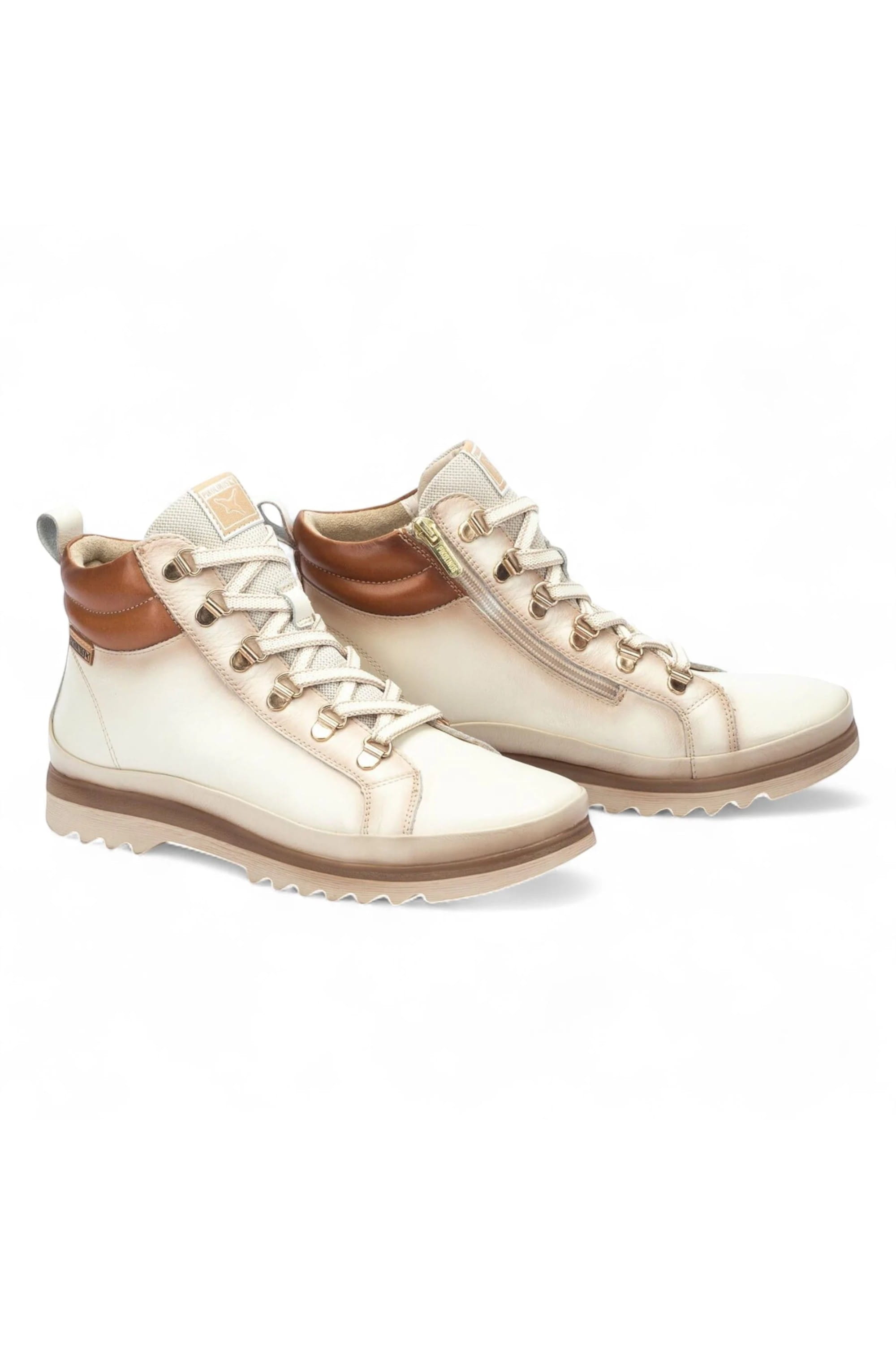 White Women’s Ankle Trainers Boots-W3W-8564, Image 5 of 8