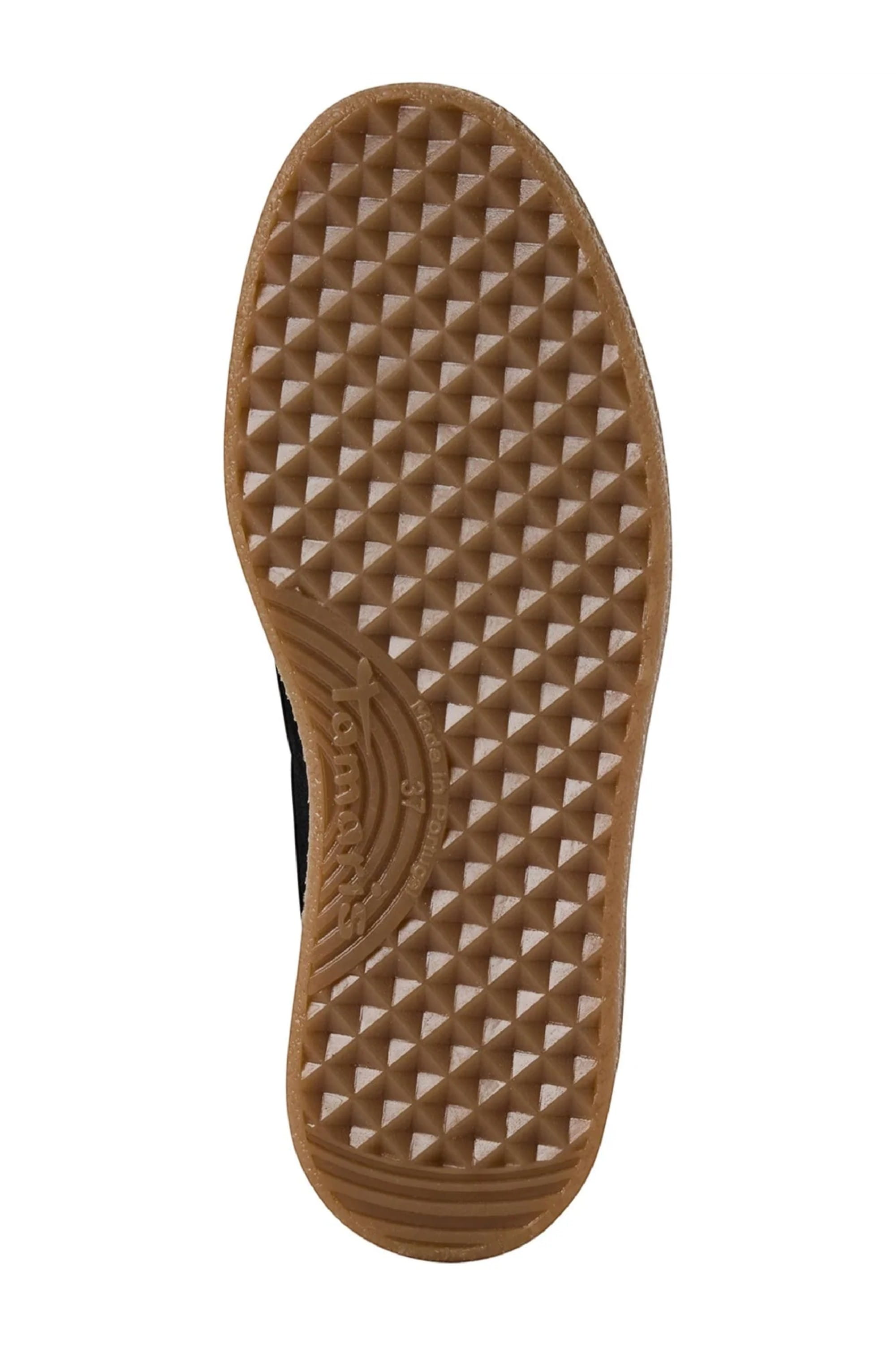 Brown Tamaris Womens Brown White Suede Sneaker, Image 7 of 7