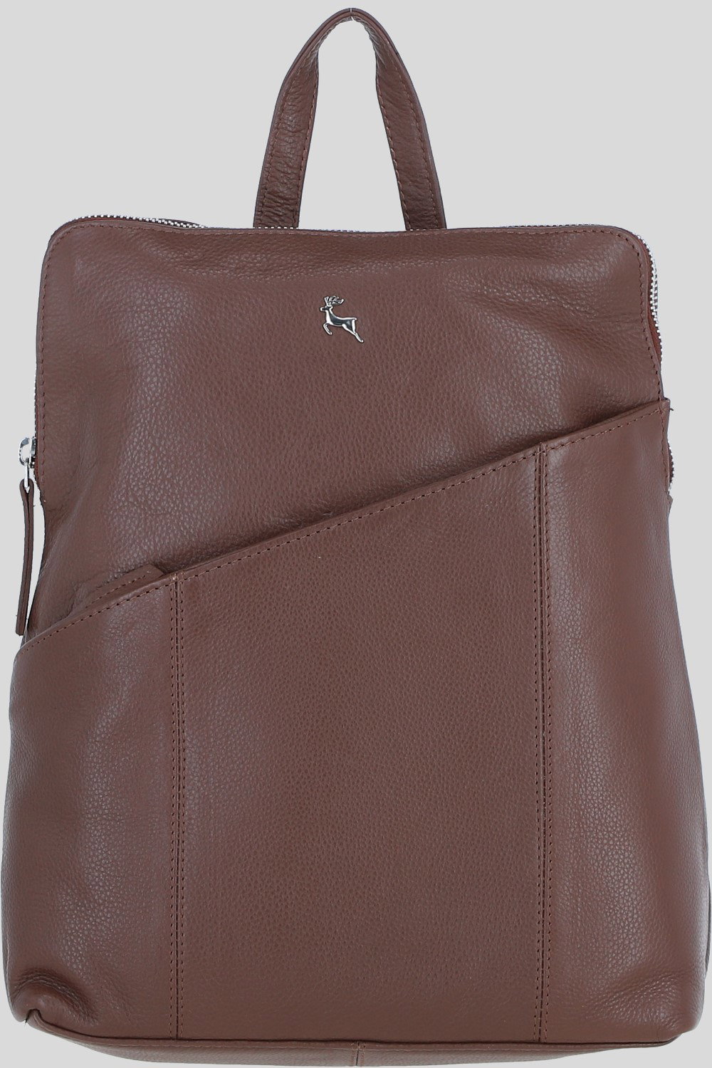 Brown Ashwood Leather Brown 'Westminster' Real Leather Backpack, Image 1 of 4