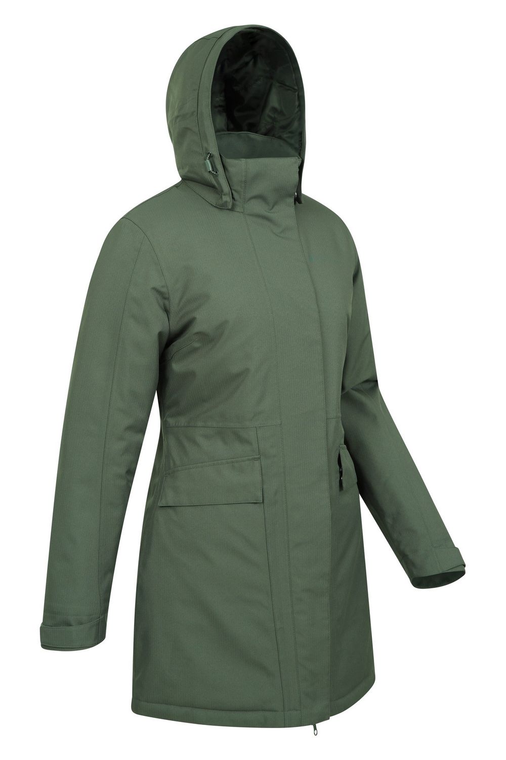 Khaki Rain On Waterproof Padded Jacket, Image 4 of 4