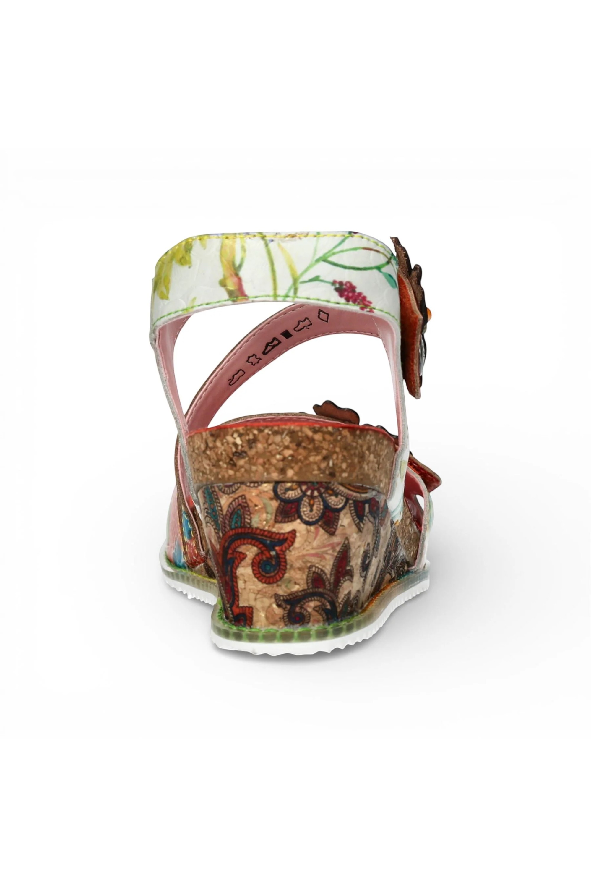 Orange Womens Cushioned Wedge Sandals-BONITO-32, Image 6 of 7