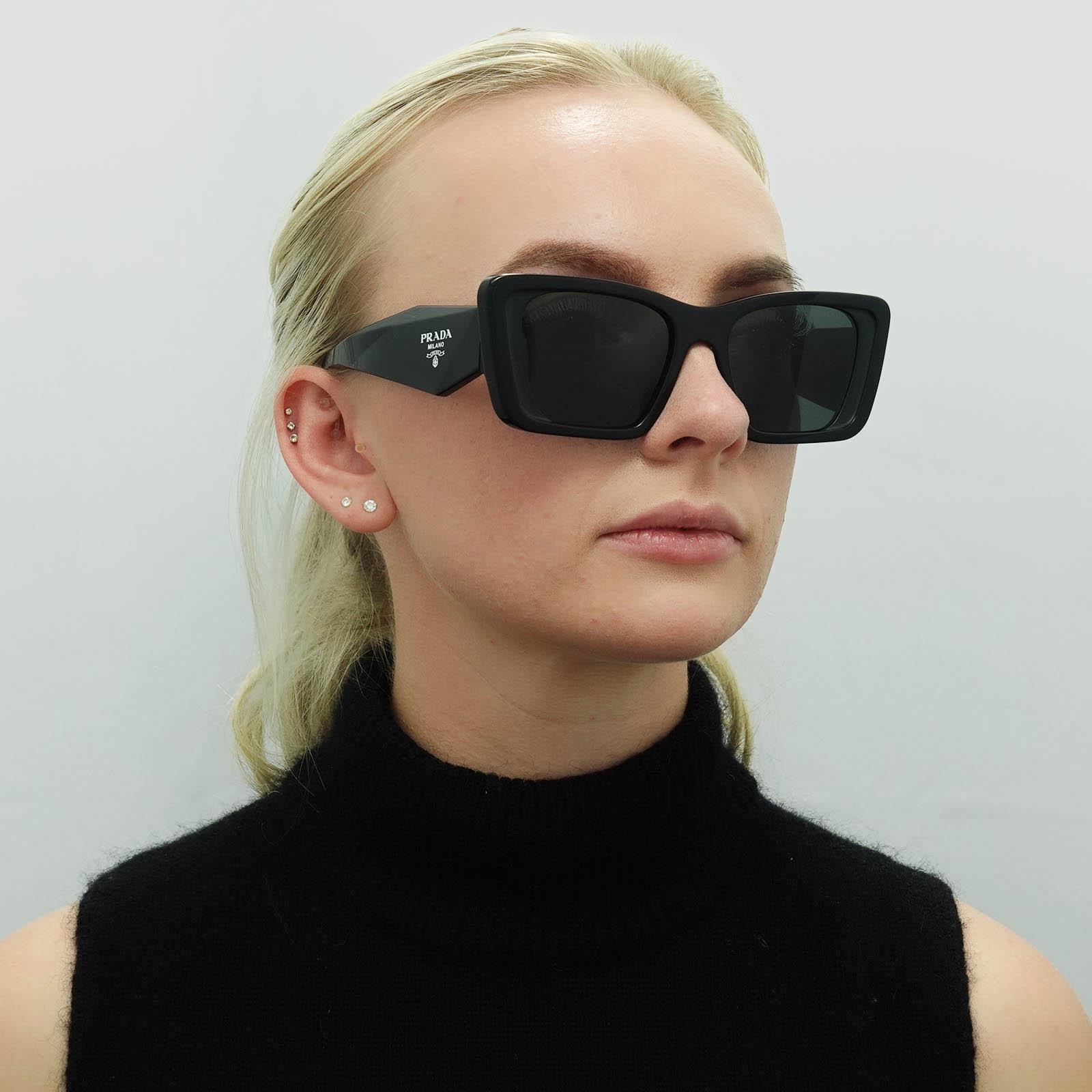 Black Prada Black Rectangle Black Dark Grey PR08YS, Image 6 of 6