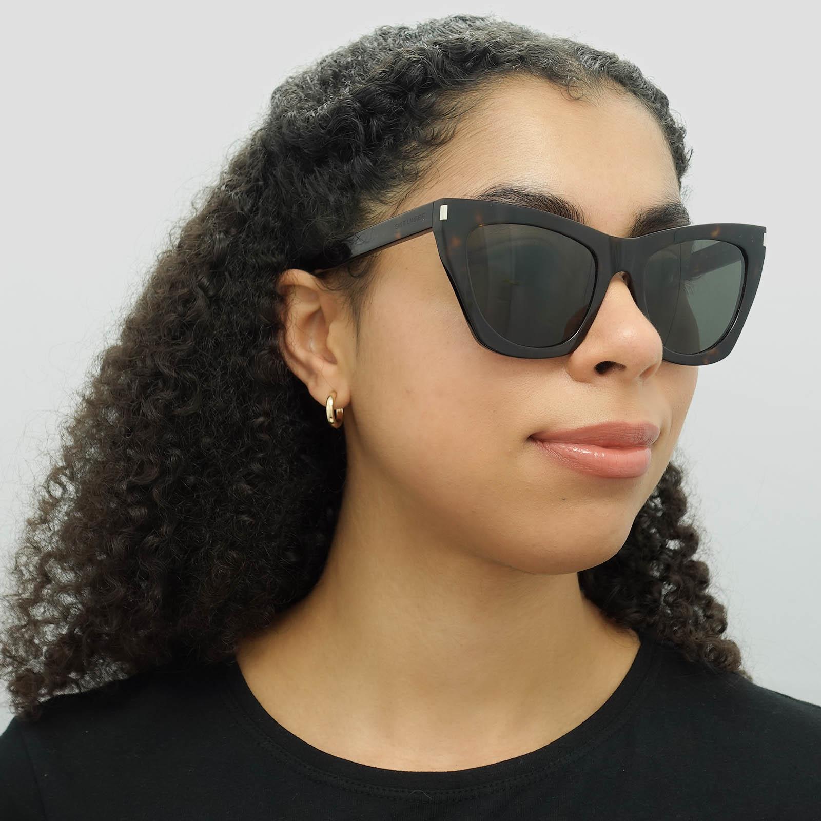 Brown Cat Eye Havana Grey Sunglasses, Image 5 of 6