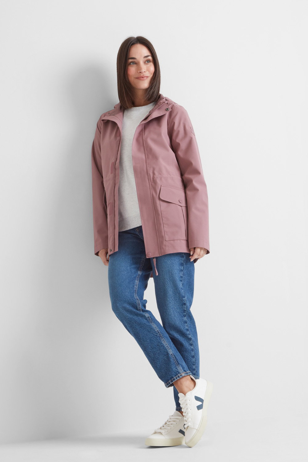 Mauve Burradon Waterproof Jacket, Image 4 of 6