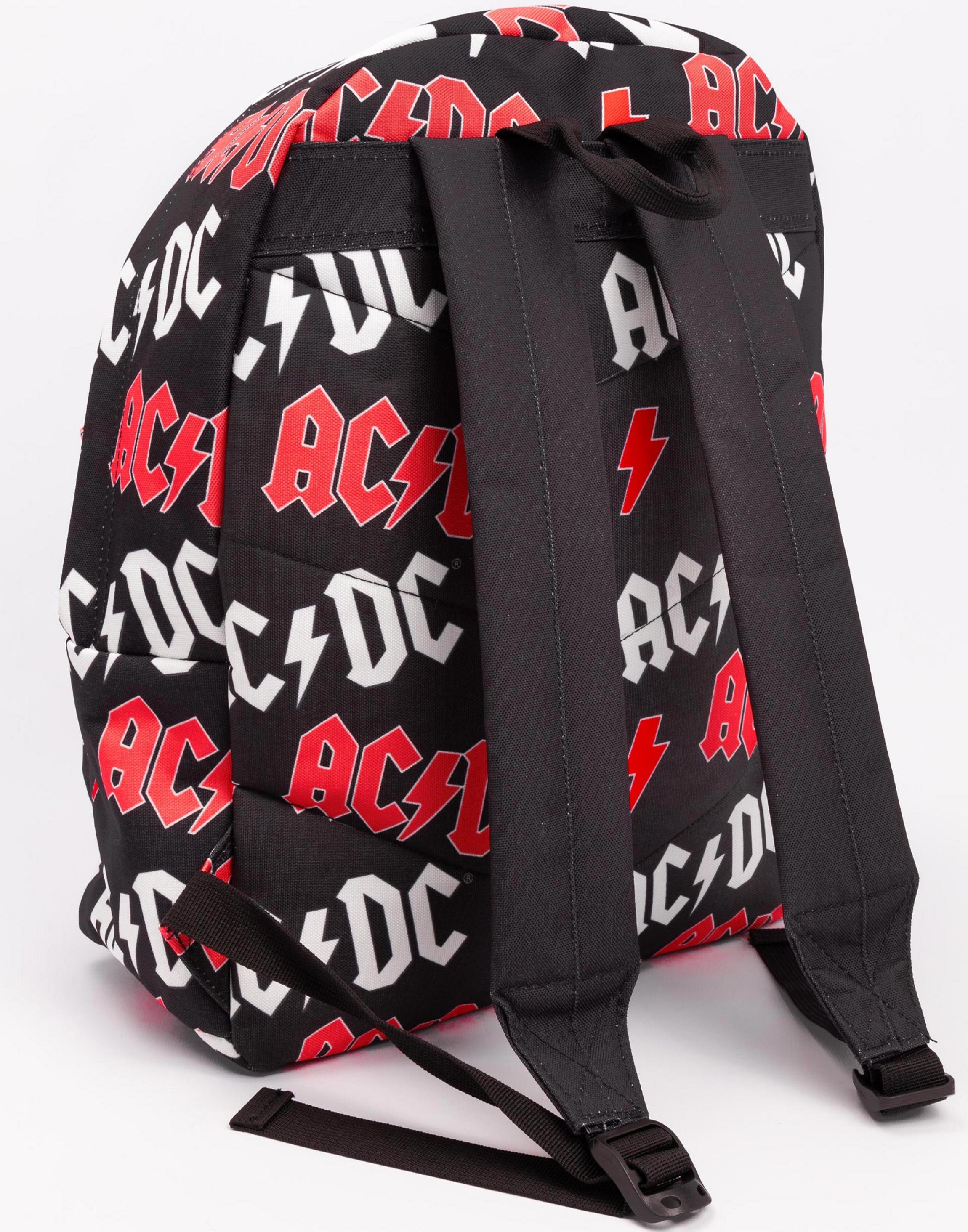 Black AC/DC Black AC/DC Lightening Backpack, Image 5 of 6
