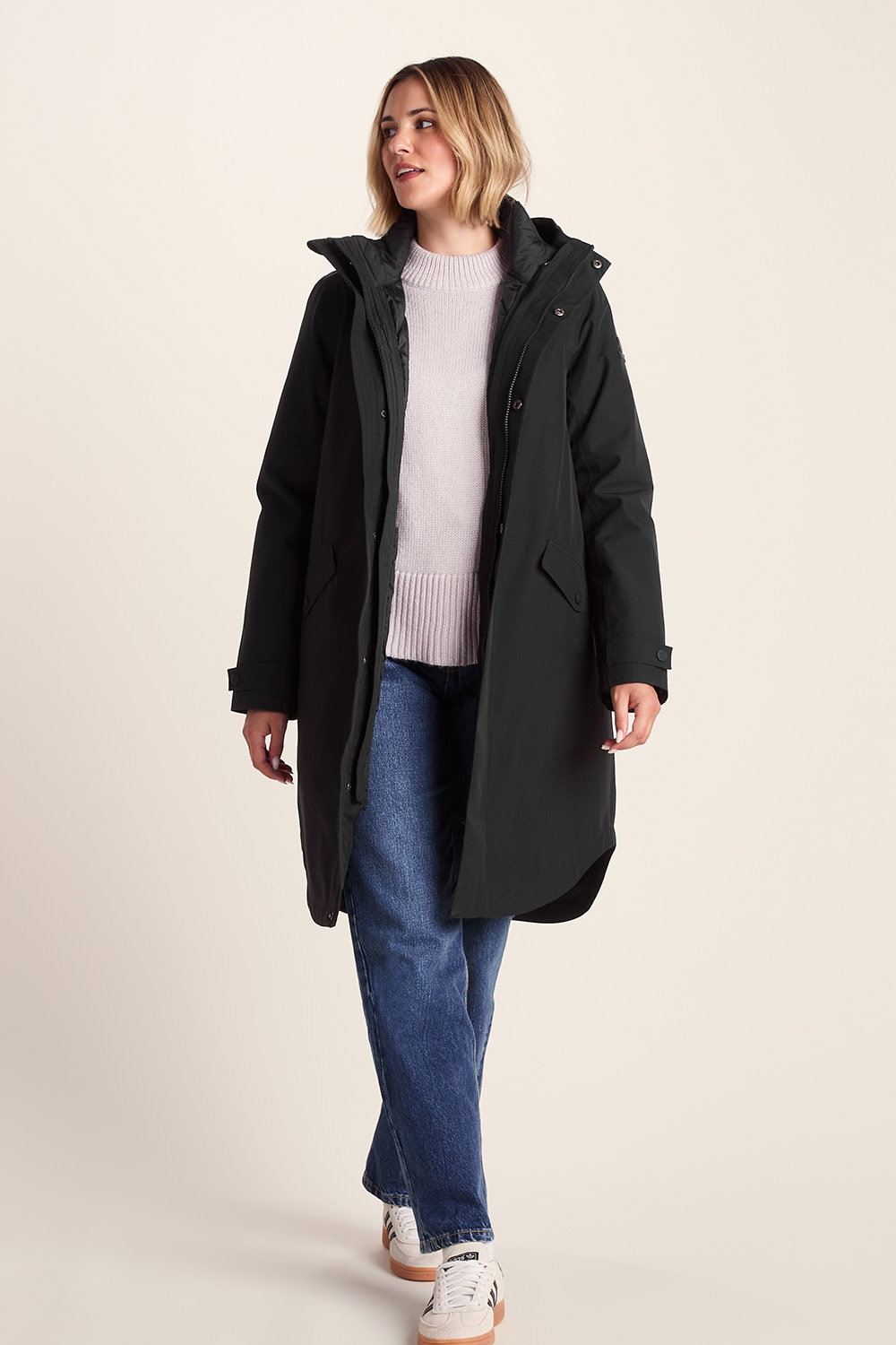 Black Lyra Waterproof 3in1 Jacket, Image 4 of 6