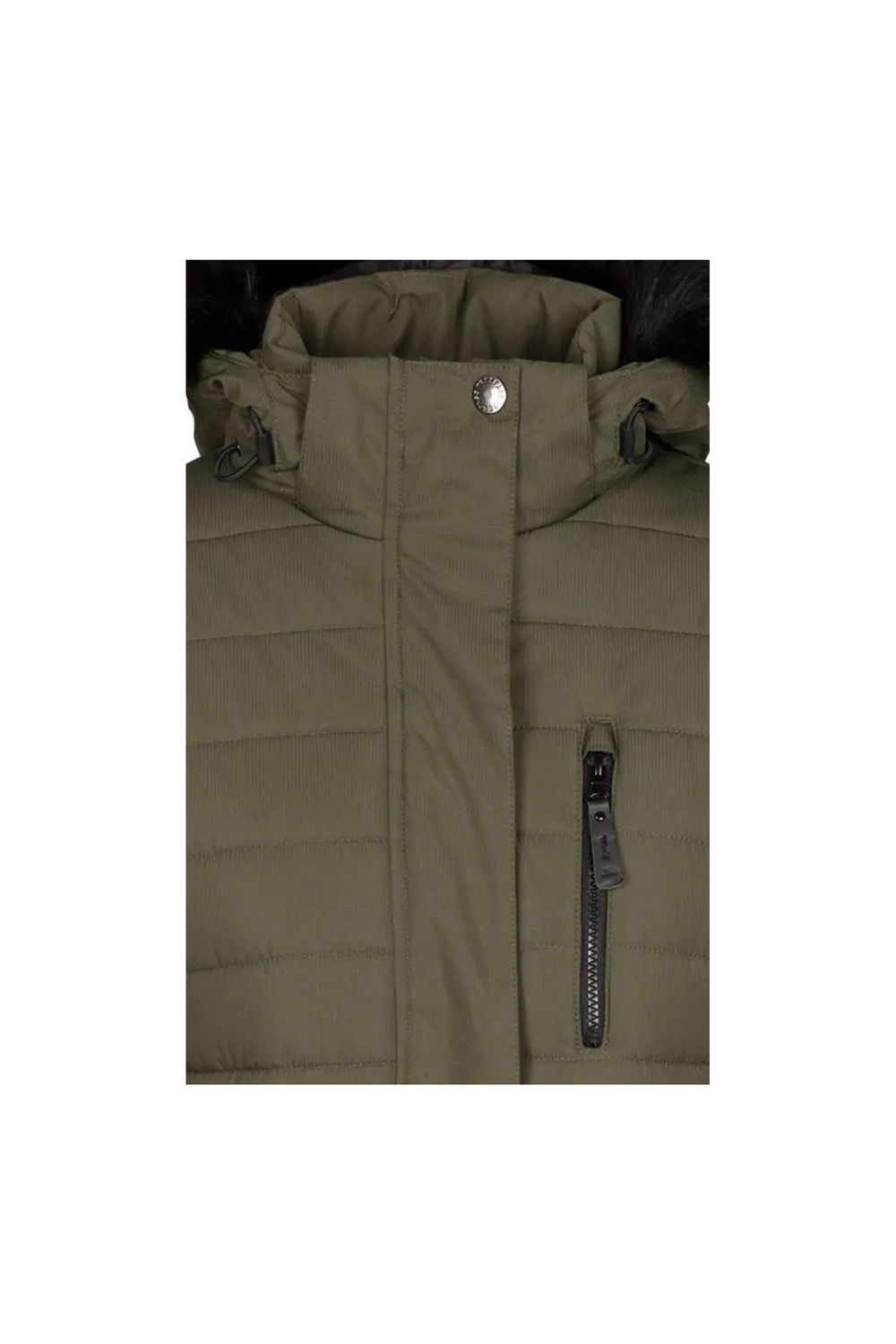 Dark Green Sasha Padded Jacket, Image 3 of 4