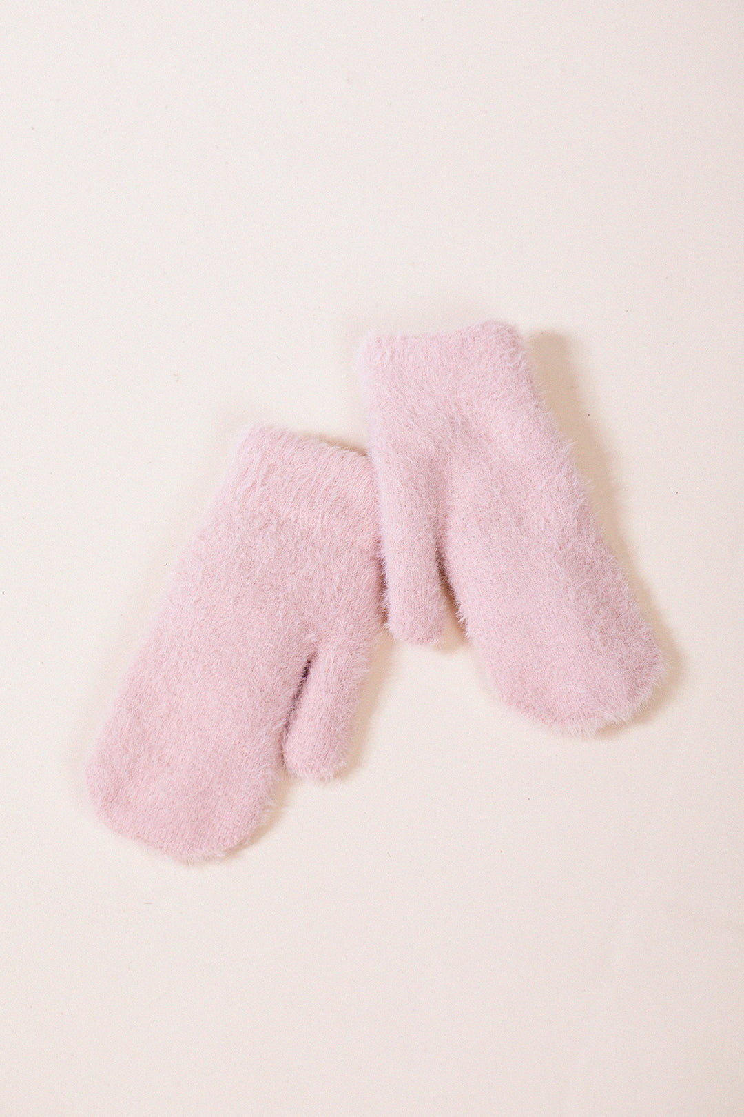 Pink Soft Knit Mittens, Image 4 of 4