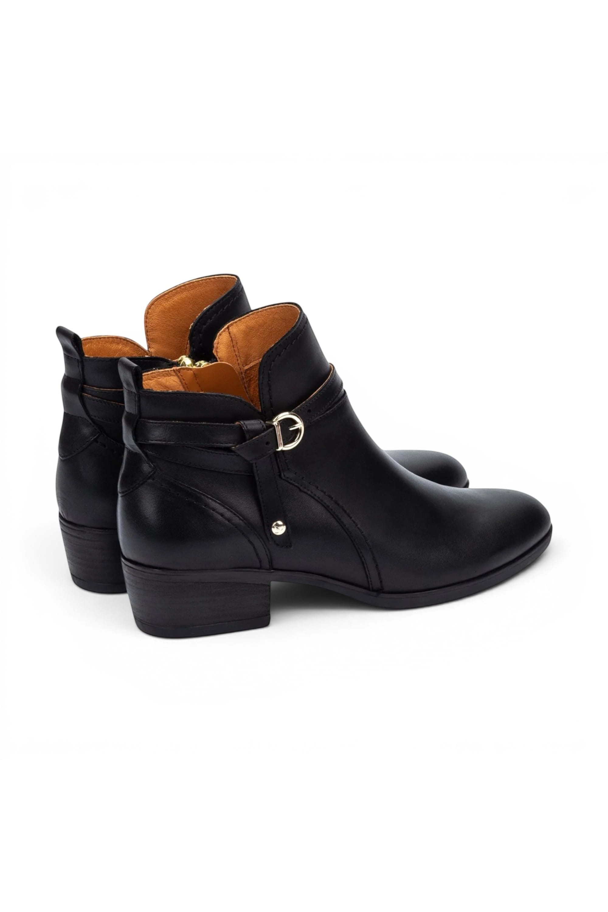 Black Womens Sleek Ankle Heel Boots W1U-8901C1, Image 4 of 7