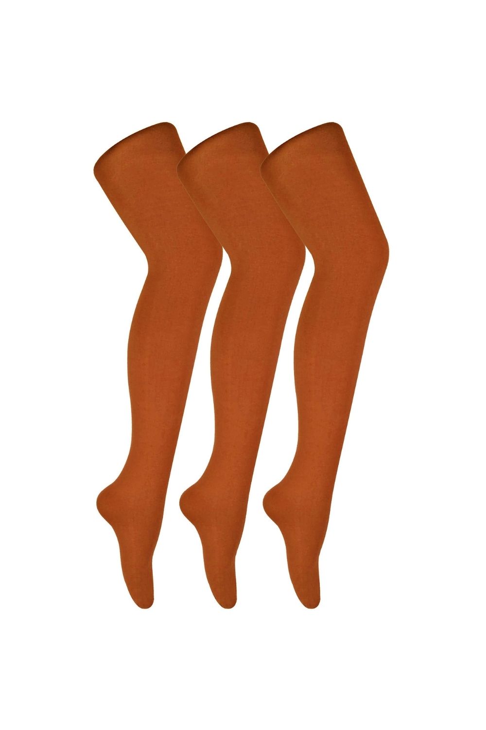 Wine 3 Pair Ladies Coloured Opaque 80 Denier Plain Block Colour Tights, Image 1 of 5