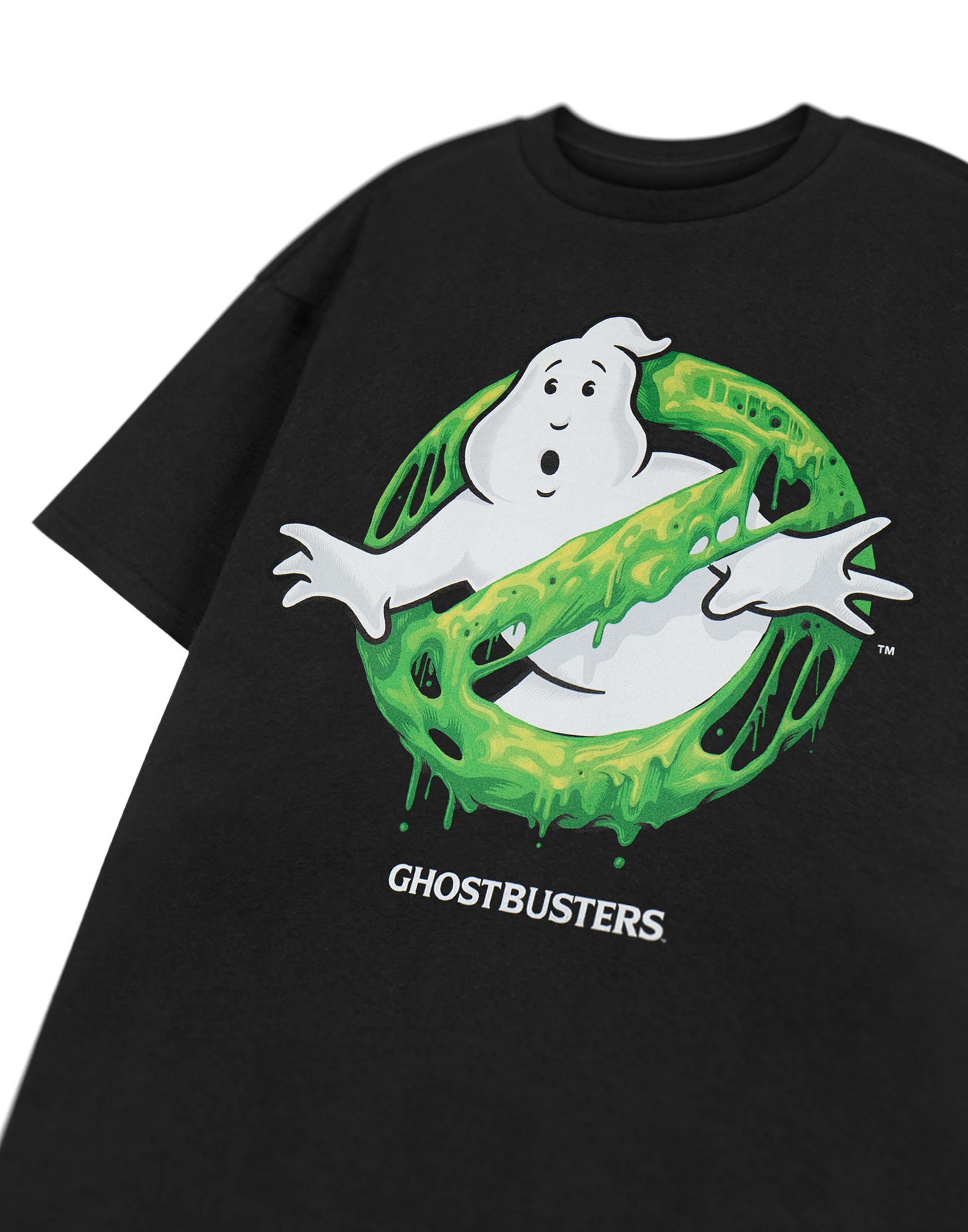 Black Ghostbusters Slime Logo T-Shirt, Image 5 of 6