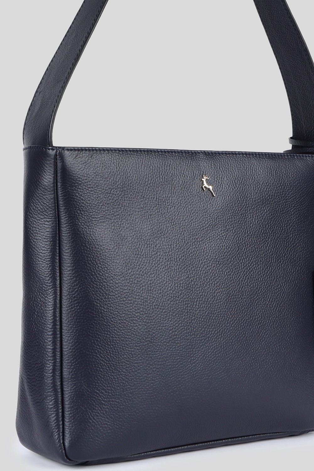 Navy Ashwood Leather Navy 'Capolavoro Veneziano' Real Leather Hobo Shoulder Bag, Image 2 of 4