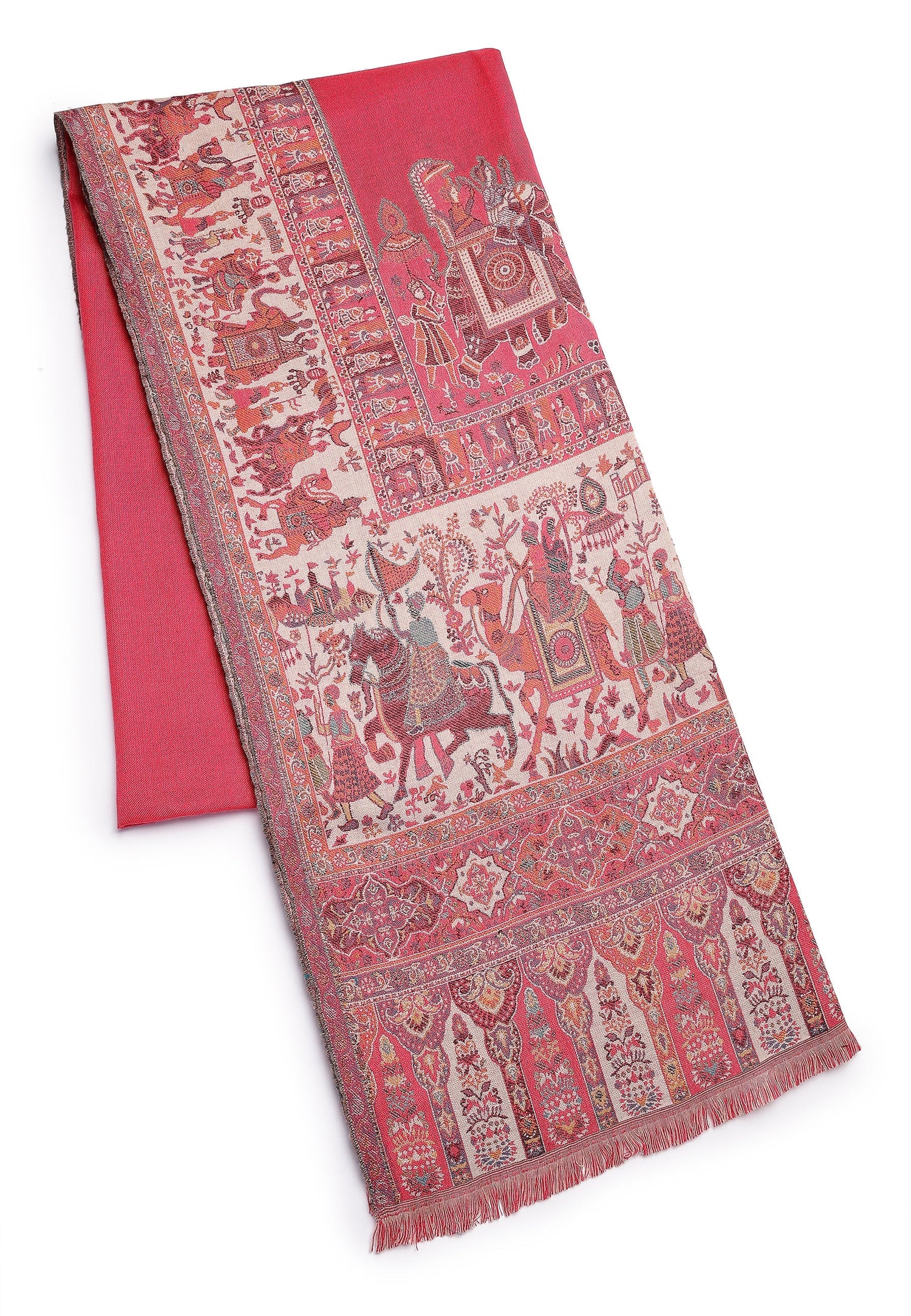 Multi Kashmiri Jamawar Scarf