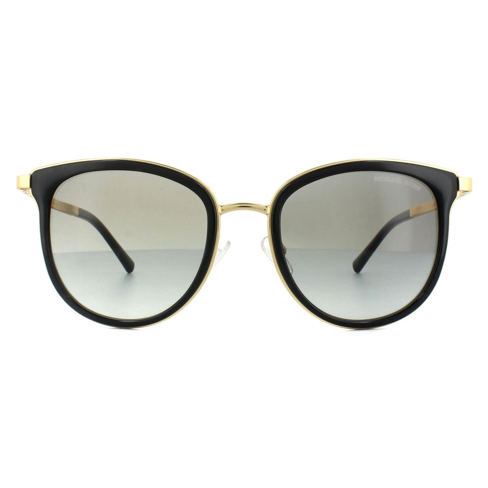 Black Cat Eye Black Gold Grey Gradient Sunglasses, Image 1 of 6