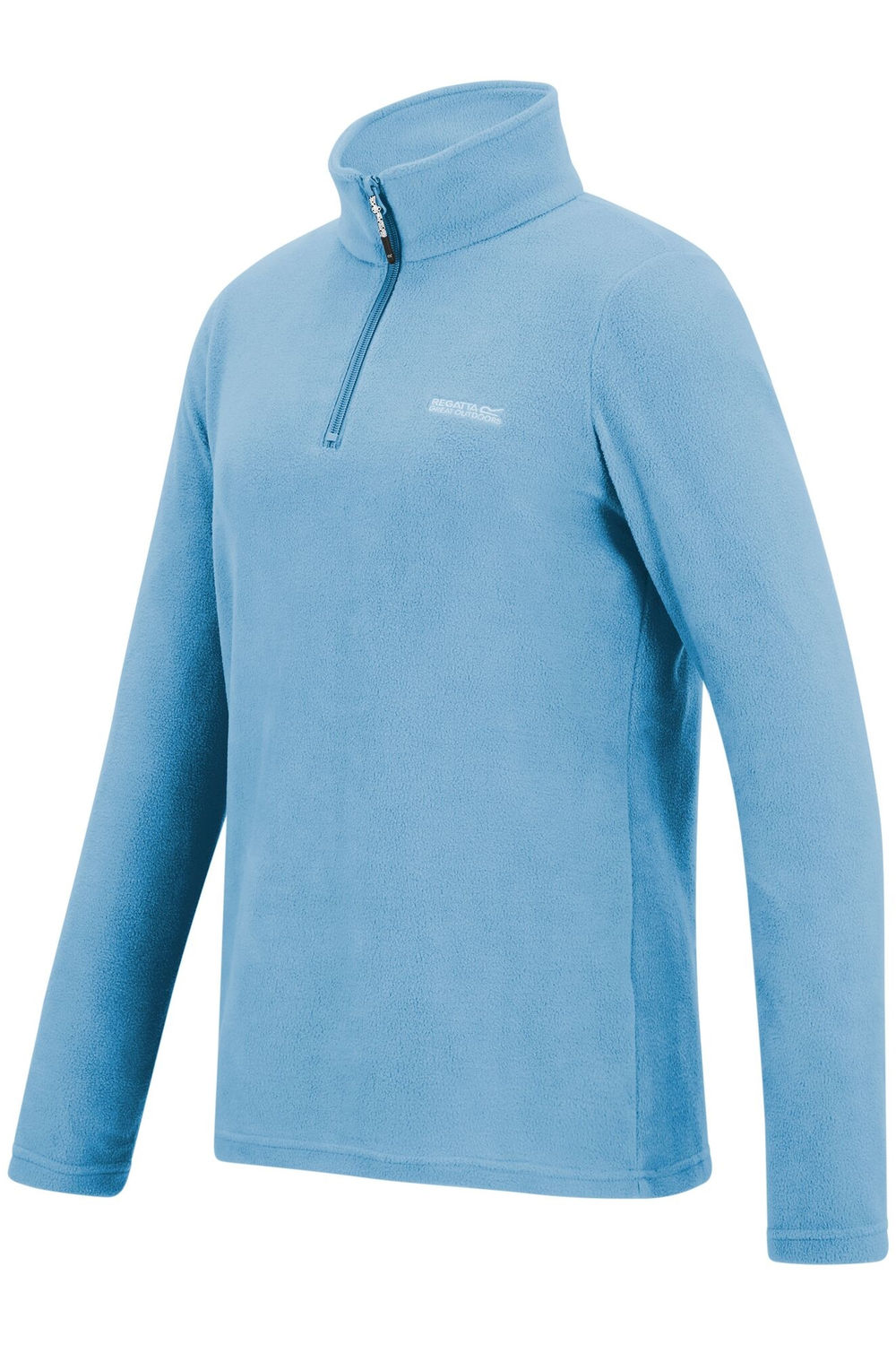Light Denim Great Outdoors Sweetheart 1/4 Zip Fleece Top, Image 3 of 4
