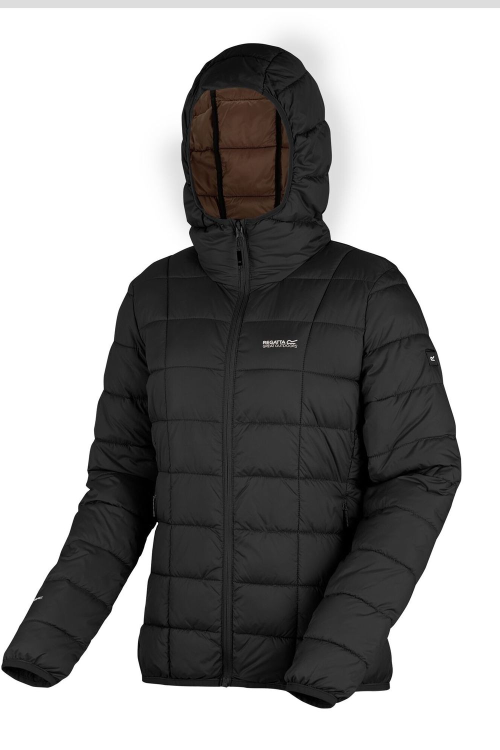 Black Regatta Black Asper Padded Jacket, Image 3 of 6