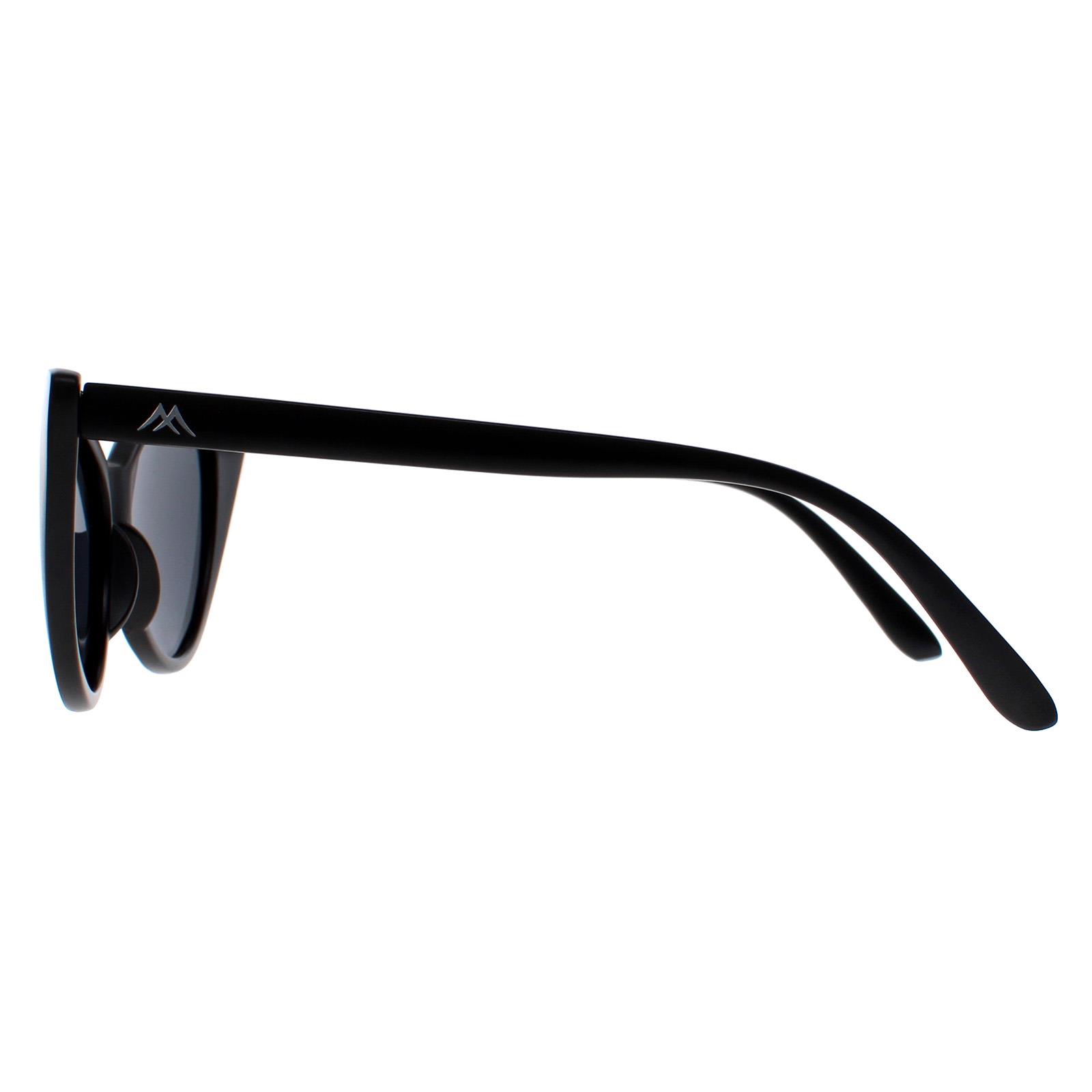 Black Cat Eye Matte Black Grey Polarized MP71, Image 3 of 4