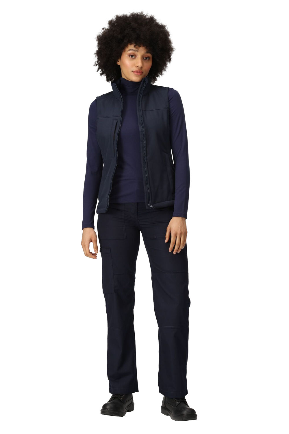 Navy Flux Softshell Gilet, Image 5 of 5