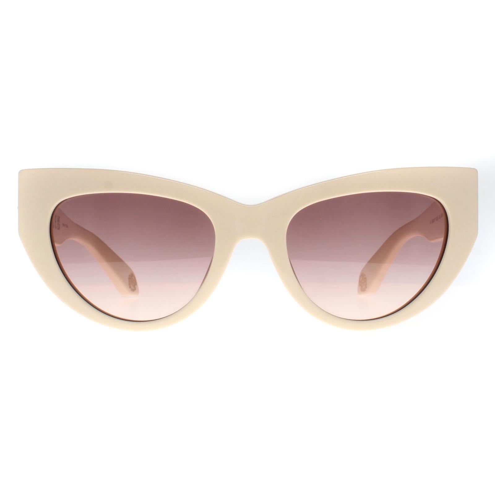 Beige Nike Beige Cat Eye Shiny Beige Brown Gradient SRC017M Sunglasses, Image 1 of 3