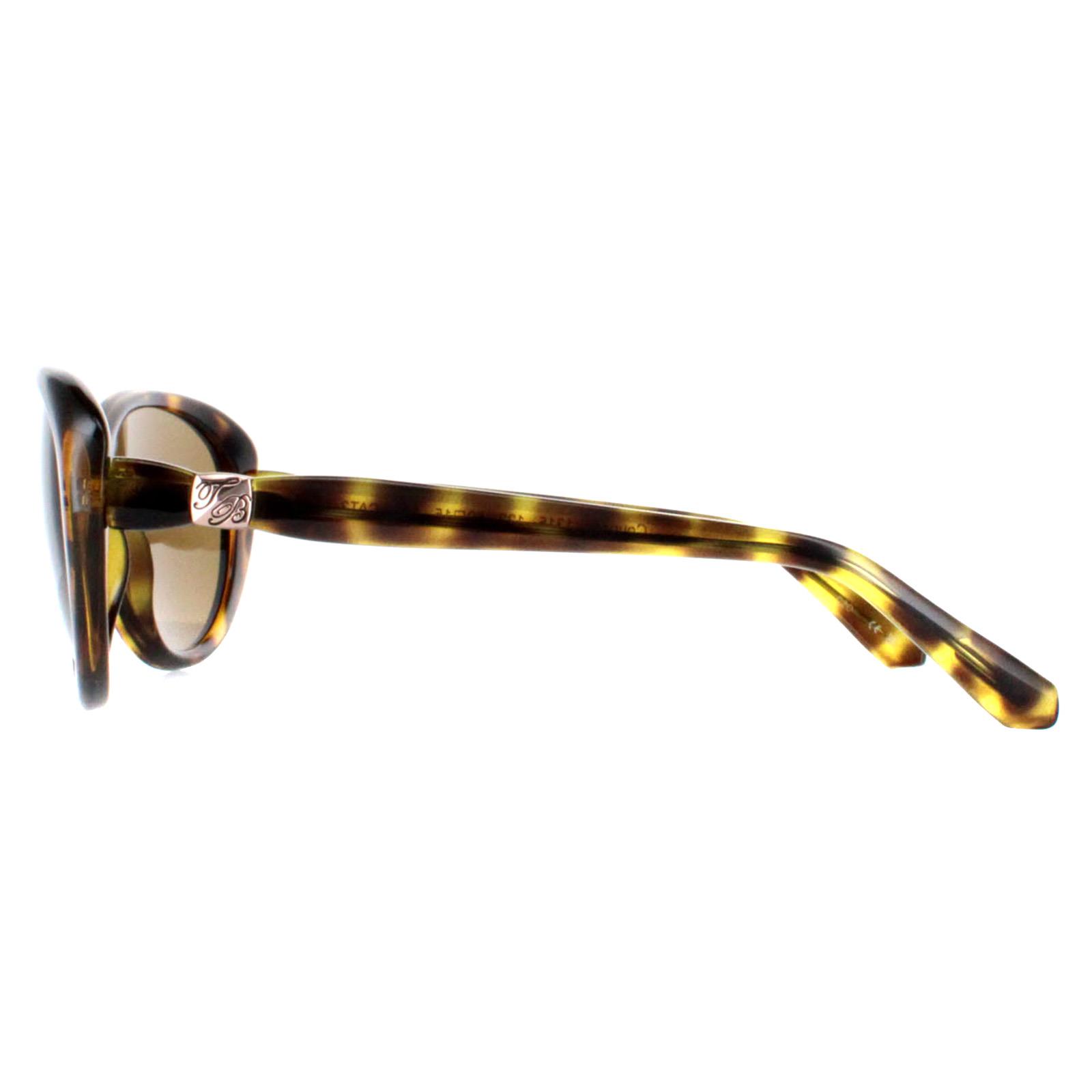Brown Ted Baker Brown Oval Havana Brown Gradient TB1315 Cougar, Image 3 of 4