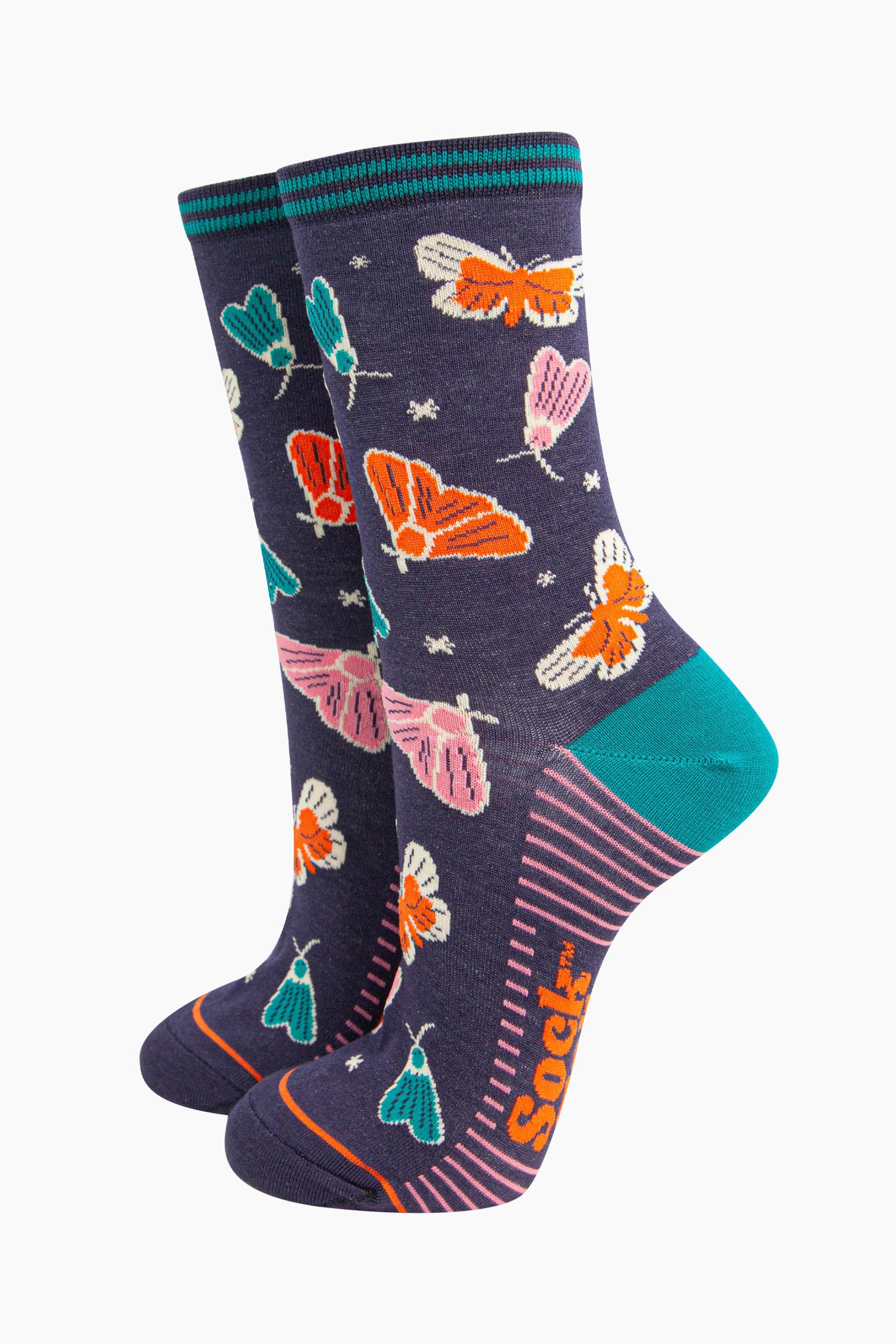 Multi Moths Dragonflies Bamboo Socks Gift Box, Image 4 of 4
