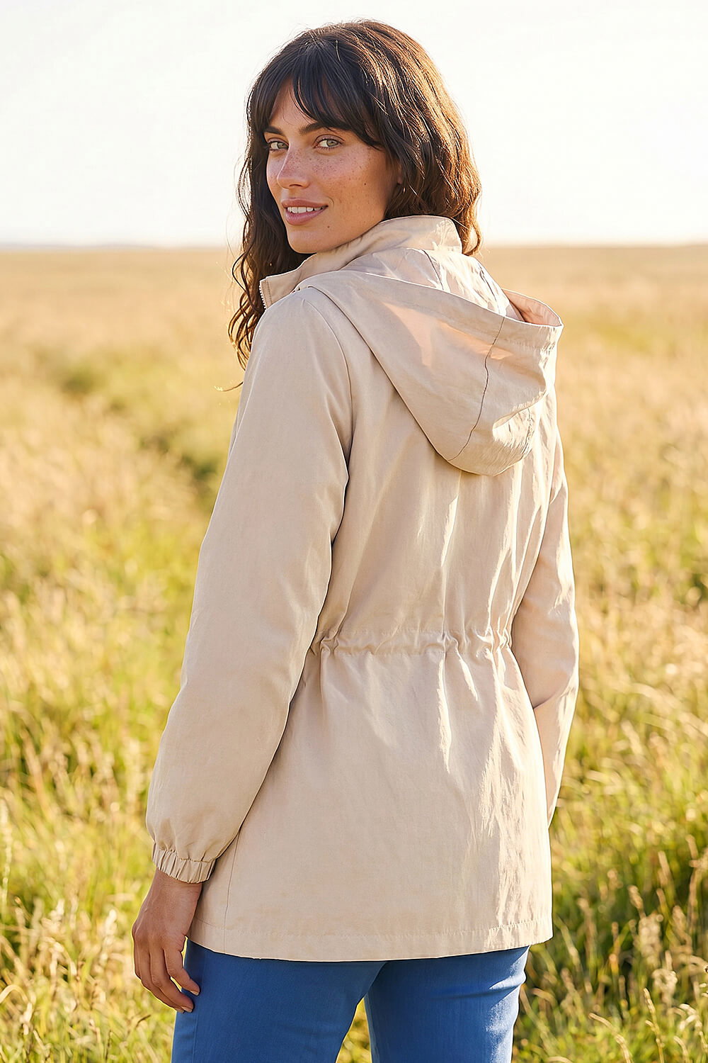 Stone Lightweight Hooded Jacket, Image 4 of 4