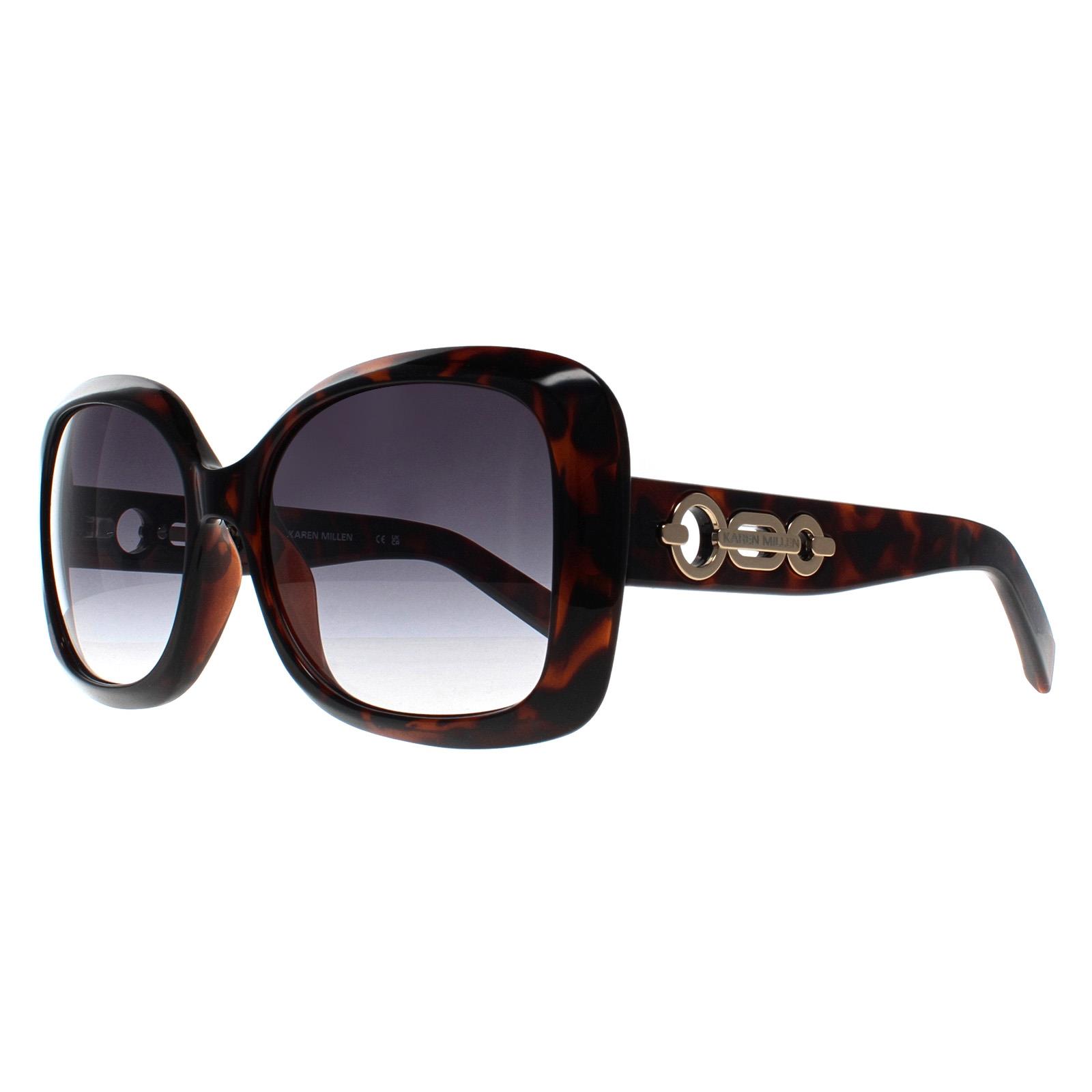 Brown Karen Millen Brown Butterfly Dark Tortoise Gradient Dark Grey KM5053, Image 2 of 4