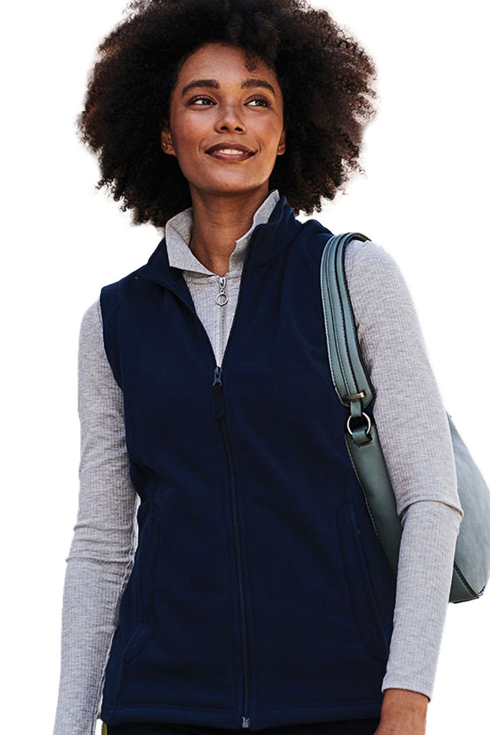 Navy 210 Series Microfleece Bodywarmer / Gilet, Image 3 of 3