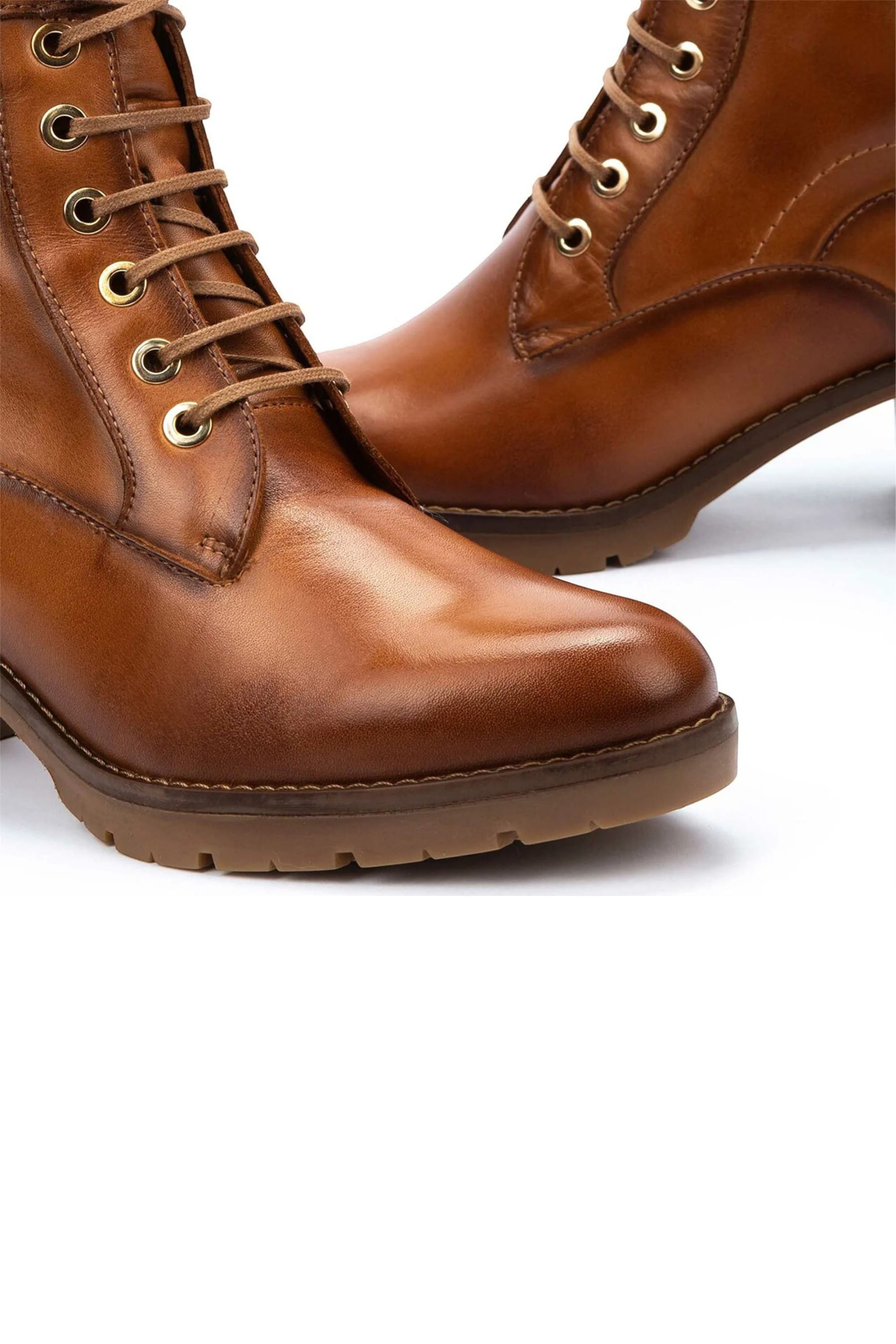 Brown Women’s Combat Ankle Boots -W7H-8510, Image 8 of 8