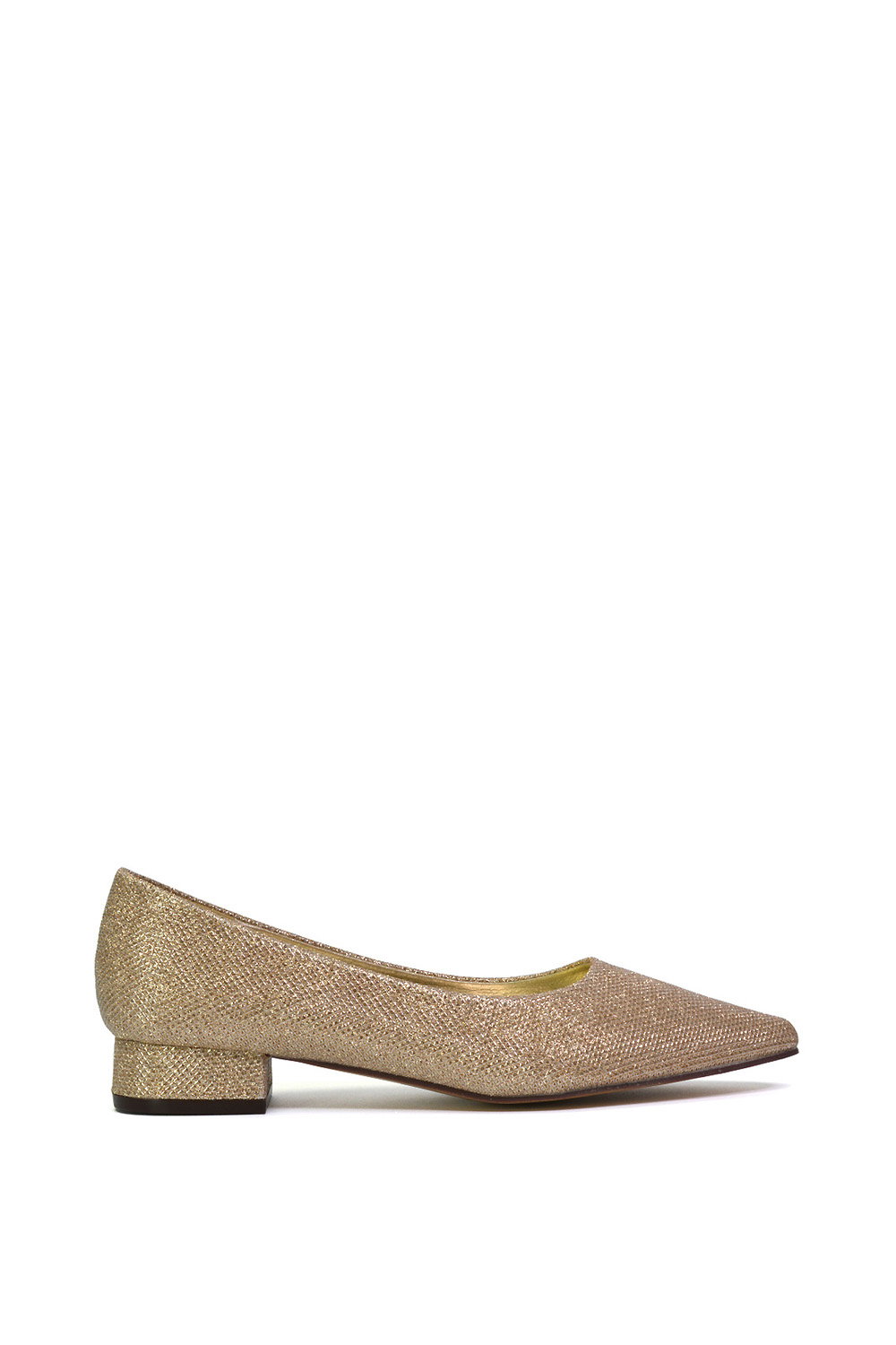 Black 'Karen' Pointed Toe Wedding Shoes Low Heel Bridal Heels