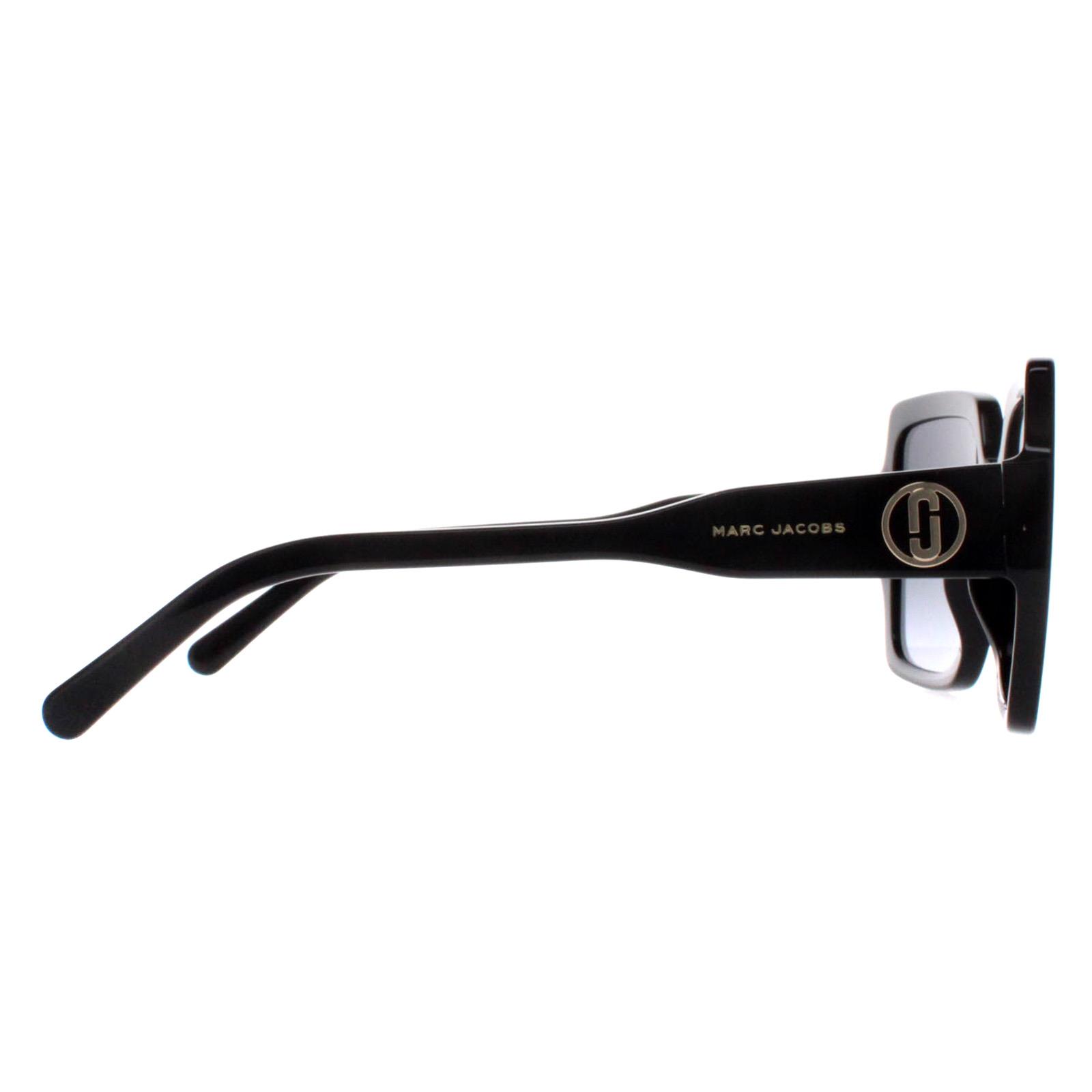 Black Cat Eye Shiny Black Dark Grey Gradient MARC 731/S, Image 4 of 4