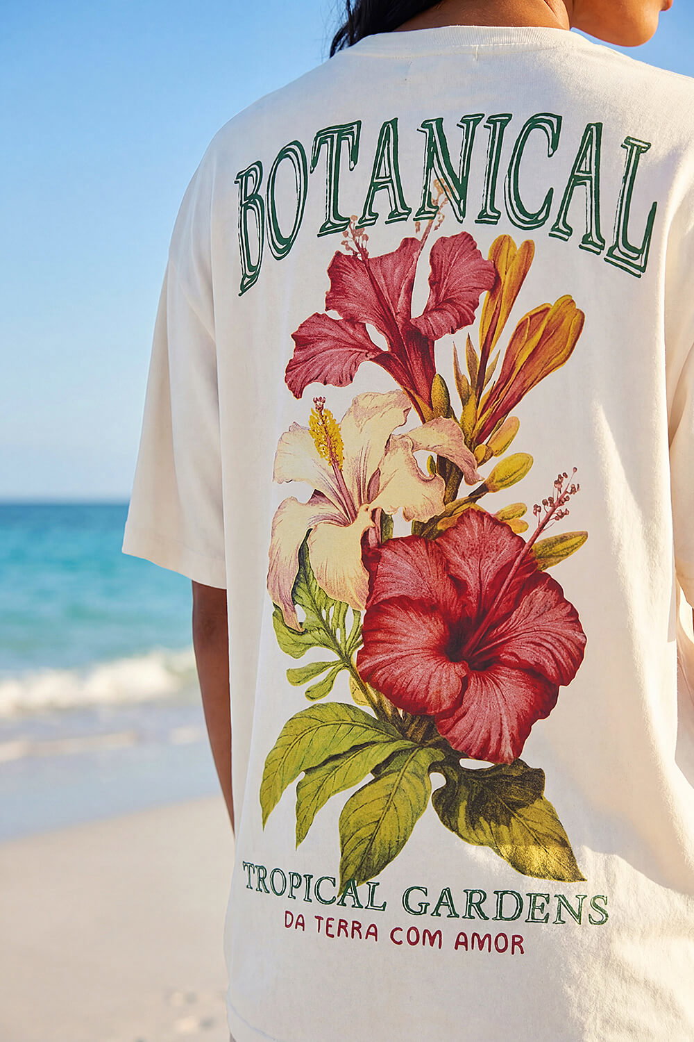 Lemon Floral Back Graphic T-Shirt, Image 5 of 5