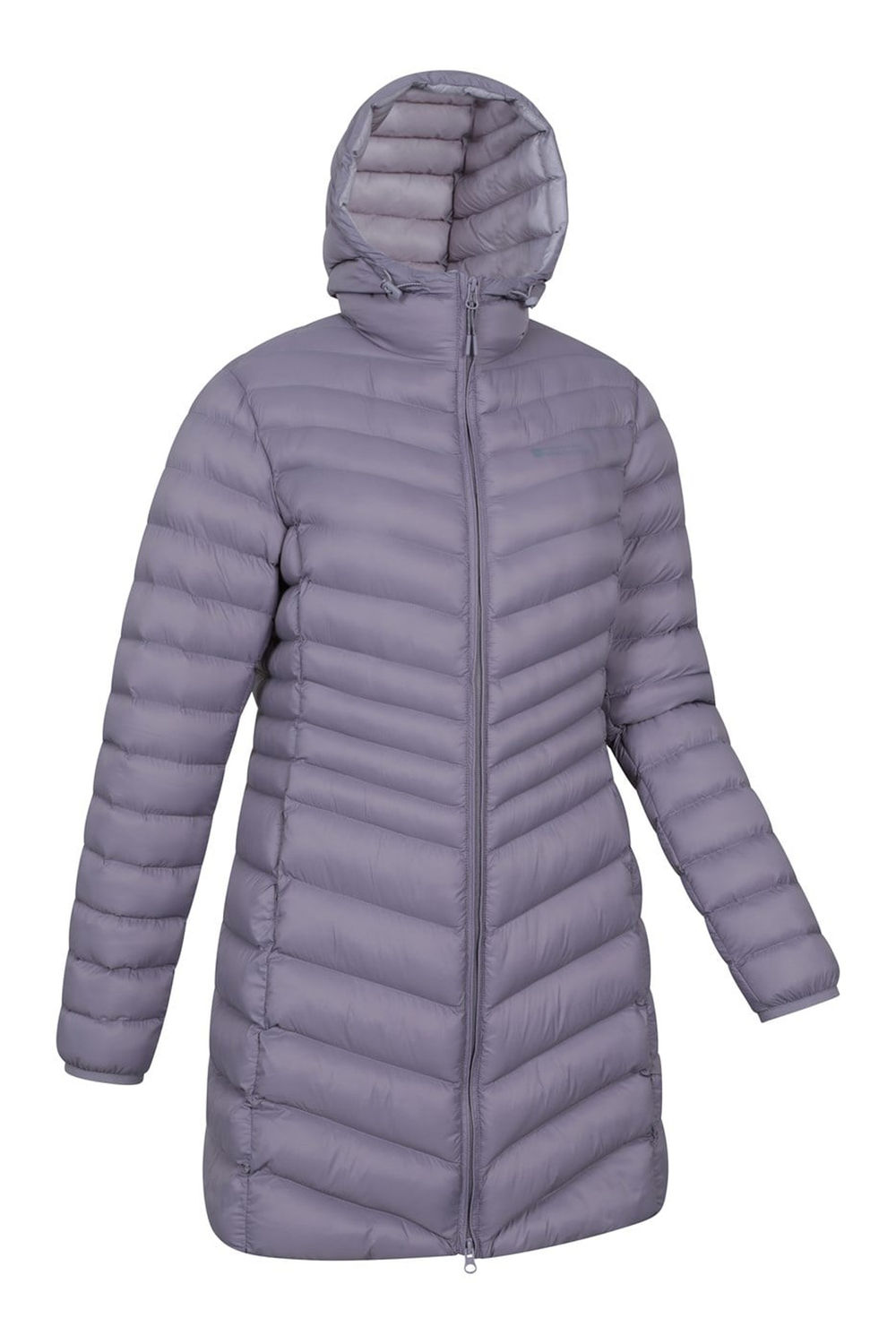 Purple Mountain Warehouse Purple Florence Long Padded Jacket, Image 4 of 4